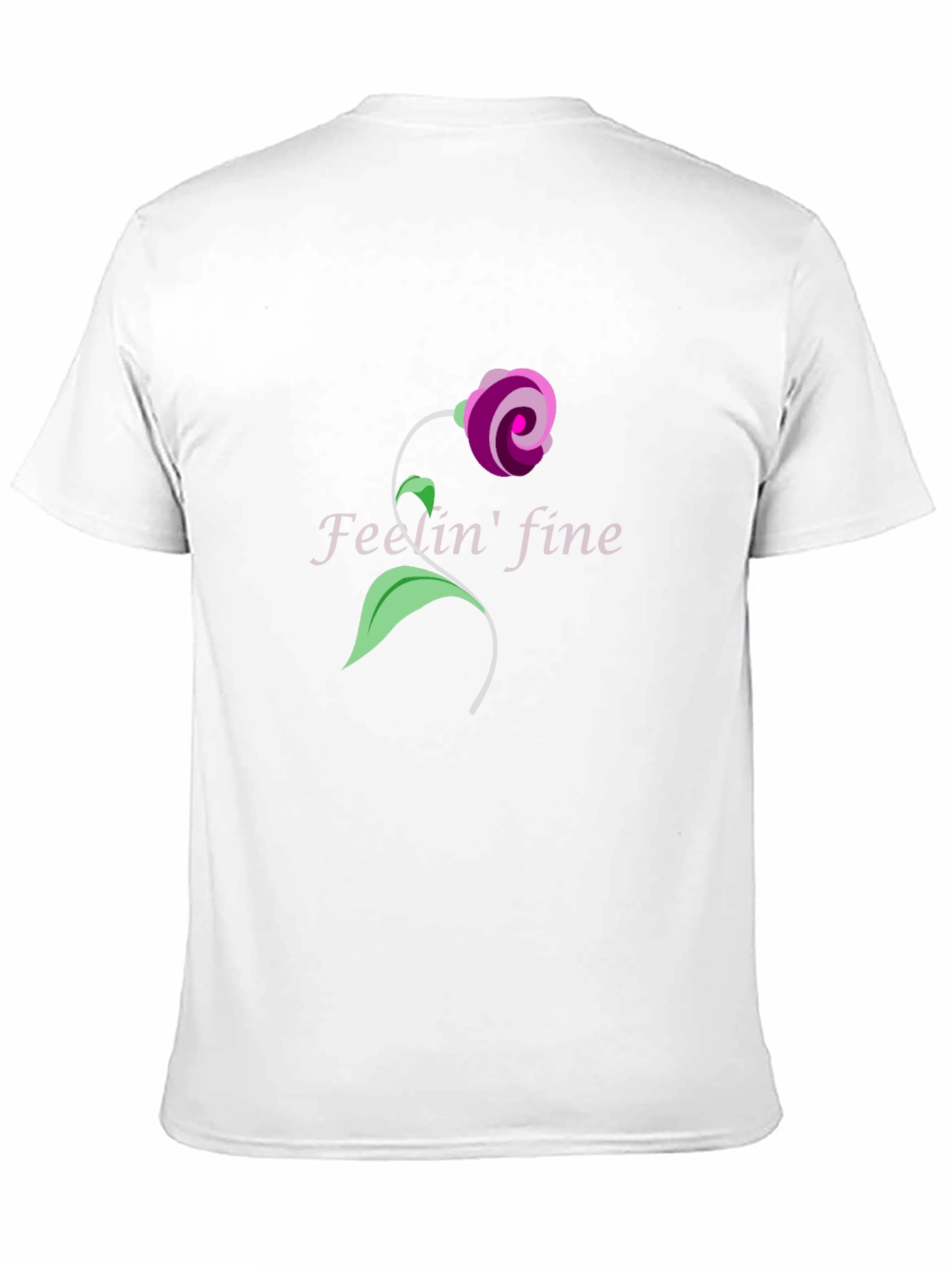 Floral Fine Art T-Shirt - Black