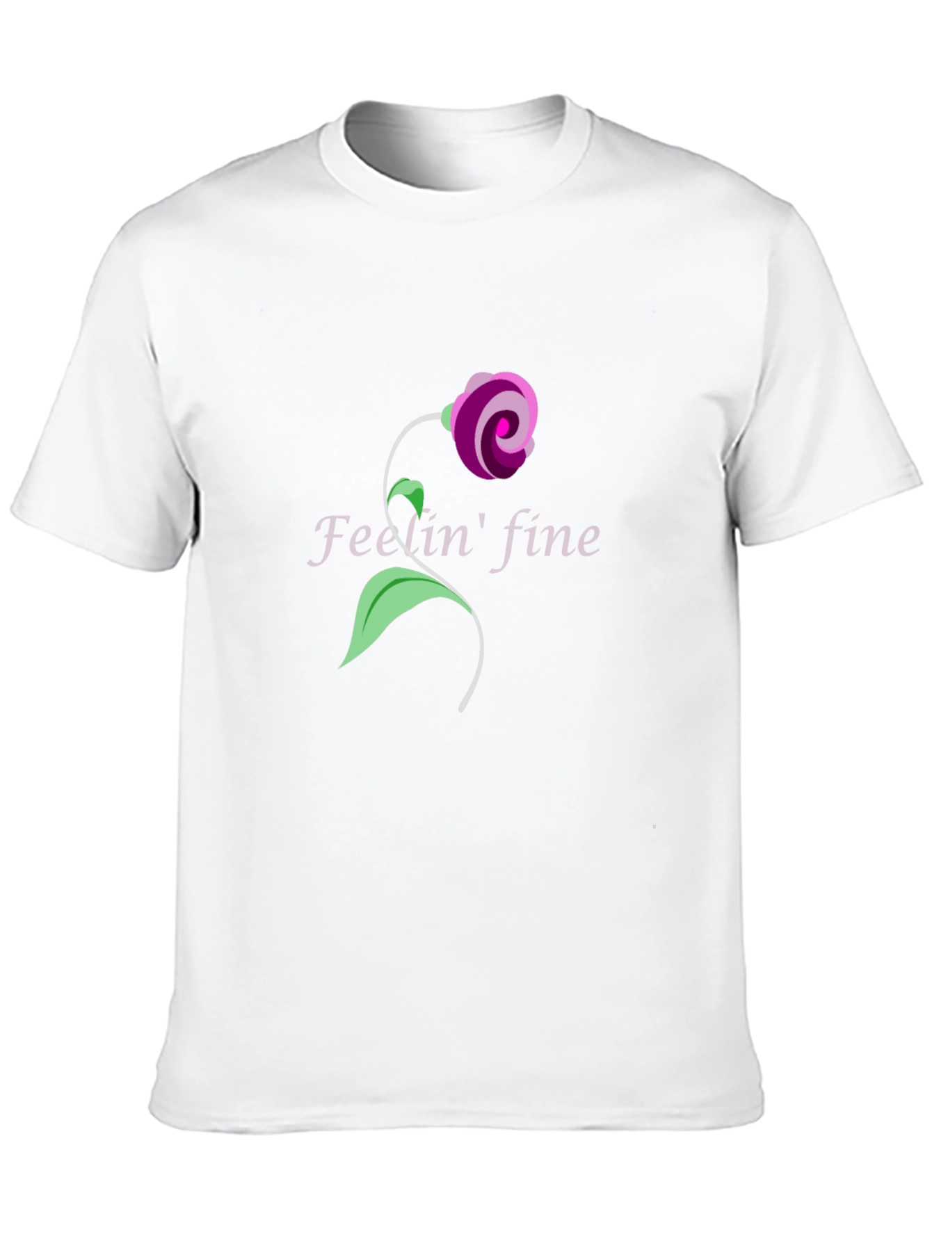 Floral Fine Art T-Shirt - Black