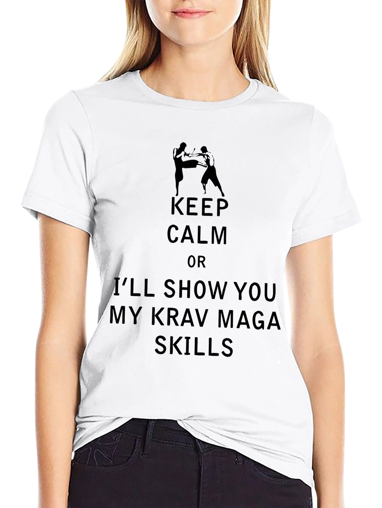 Keep Calm Krav Maga Skills Graphic Tee