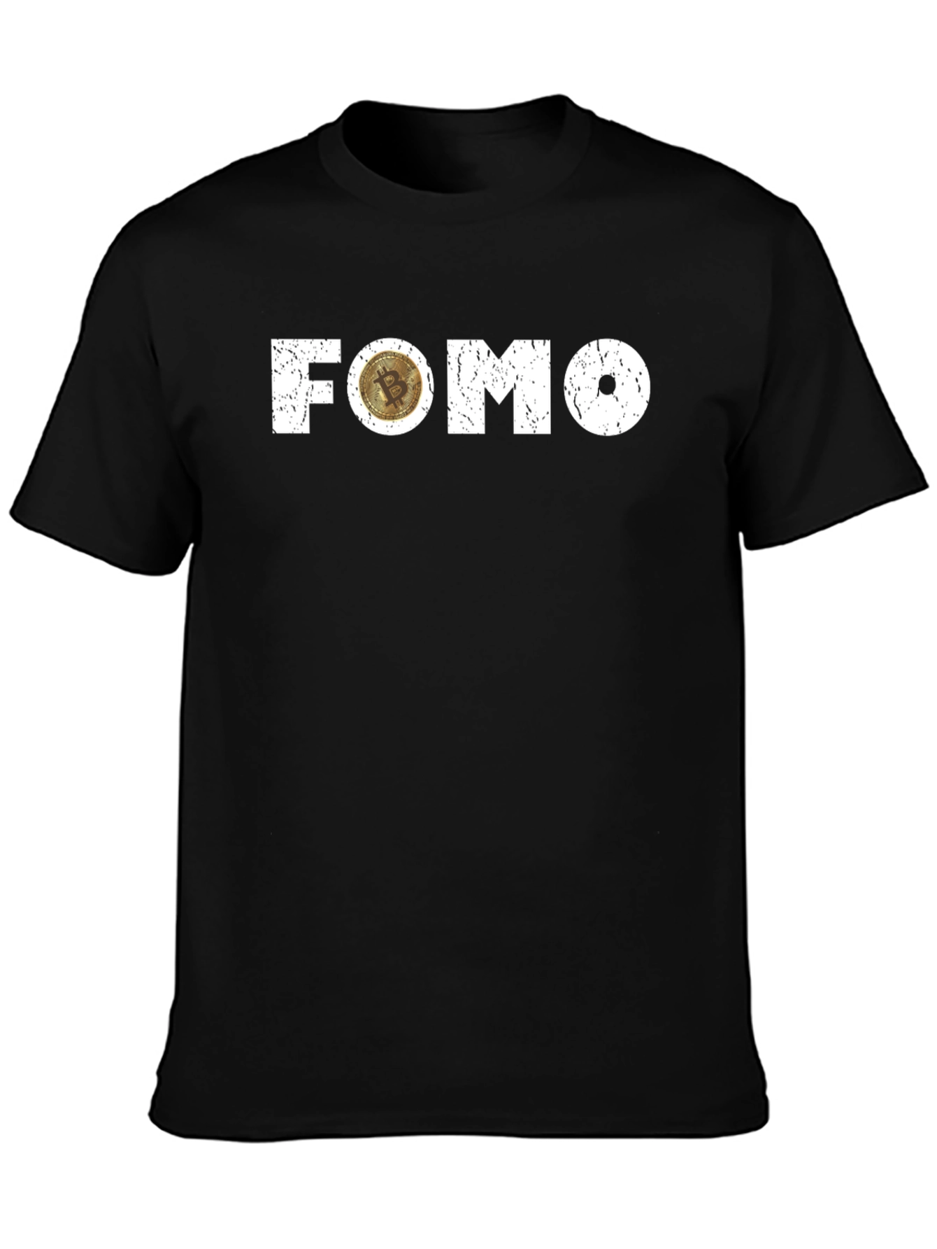 FOMO Bitcoin Crypto T-Shirt - Black