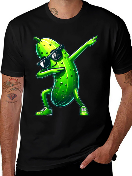 Dabbing Pickle Graphic Tee - Cool & Funny