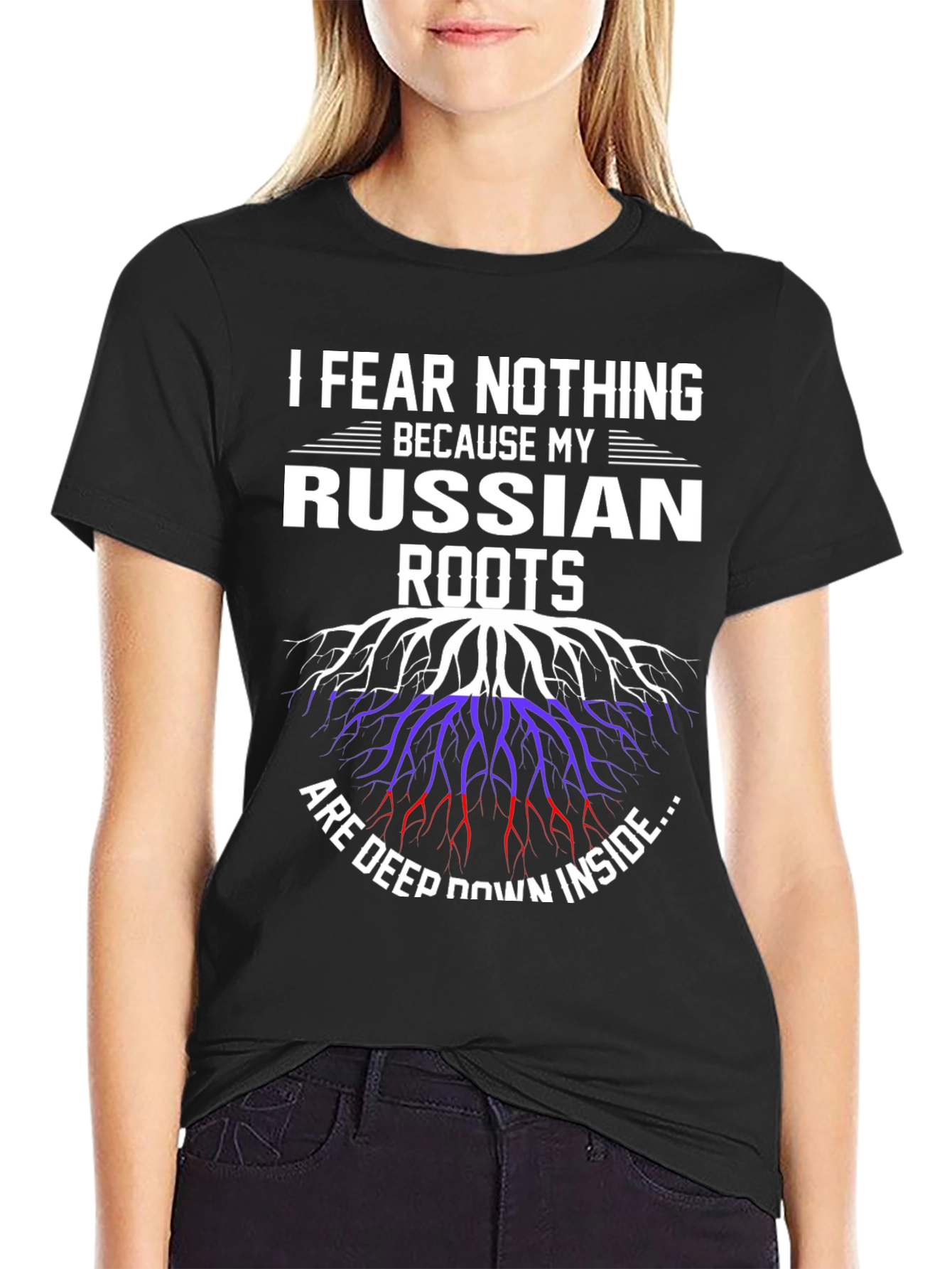 Russian Roots Graphic Tee -  I Fear Nothing