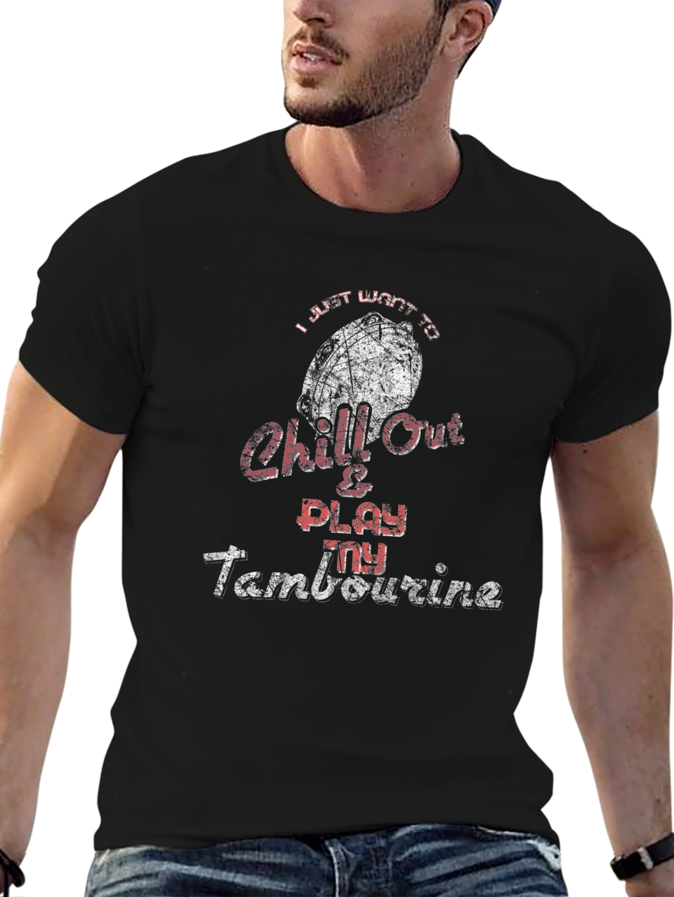 Chill Out Tambourine Graphic T-Shirt