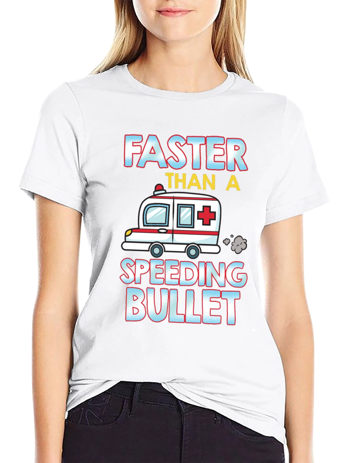 Faster Than A Speeding Bullet Ambulance T-Shirt