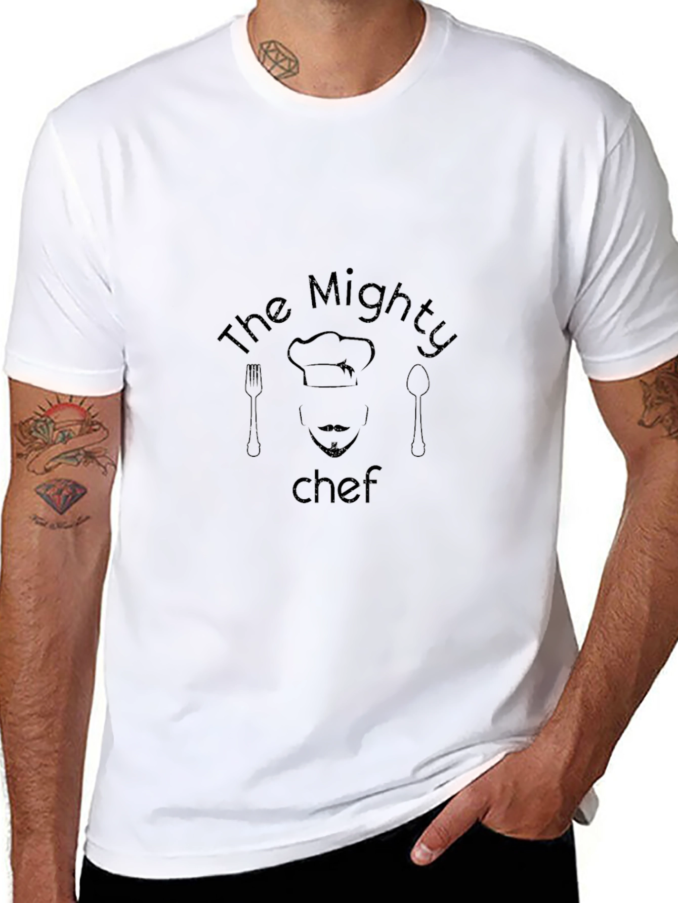 The Mighty Chef T-Shirt - Black Graphic Tee