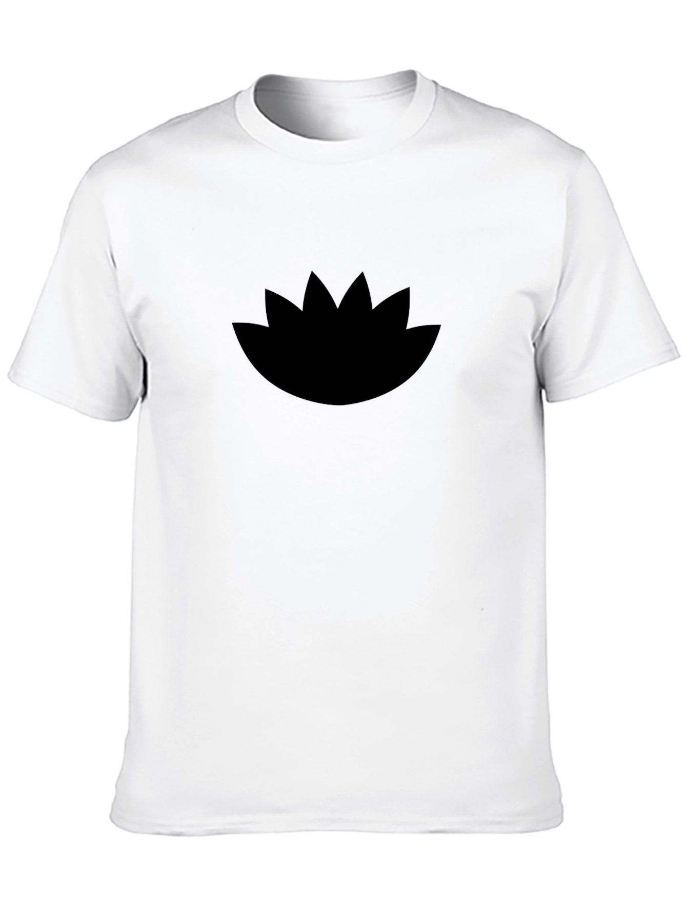 Lotus Graphic Black T-Shirt - Stylish Casual Wear