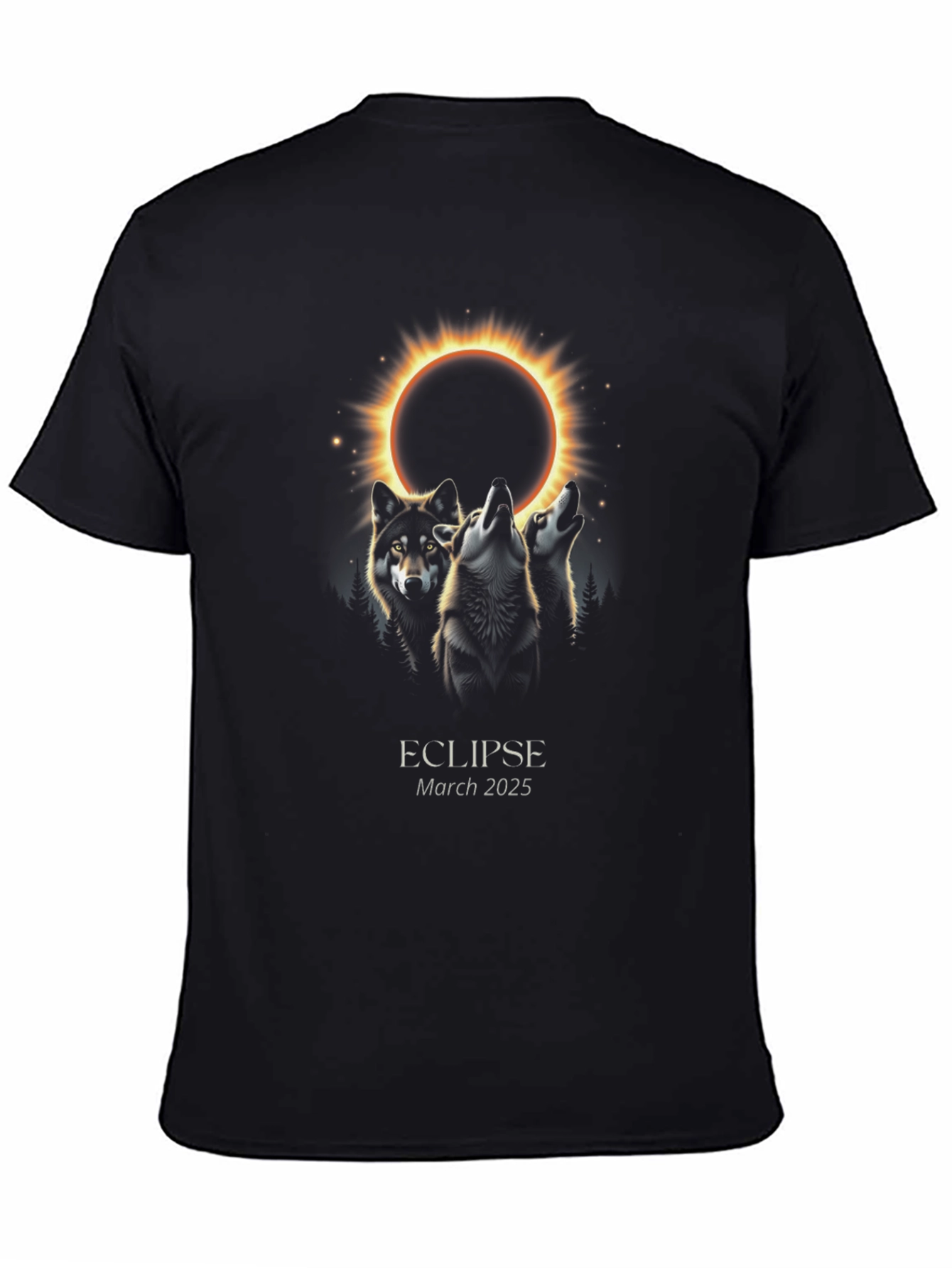 Eclipse Wolf Pack Graphic Tee - March 2025