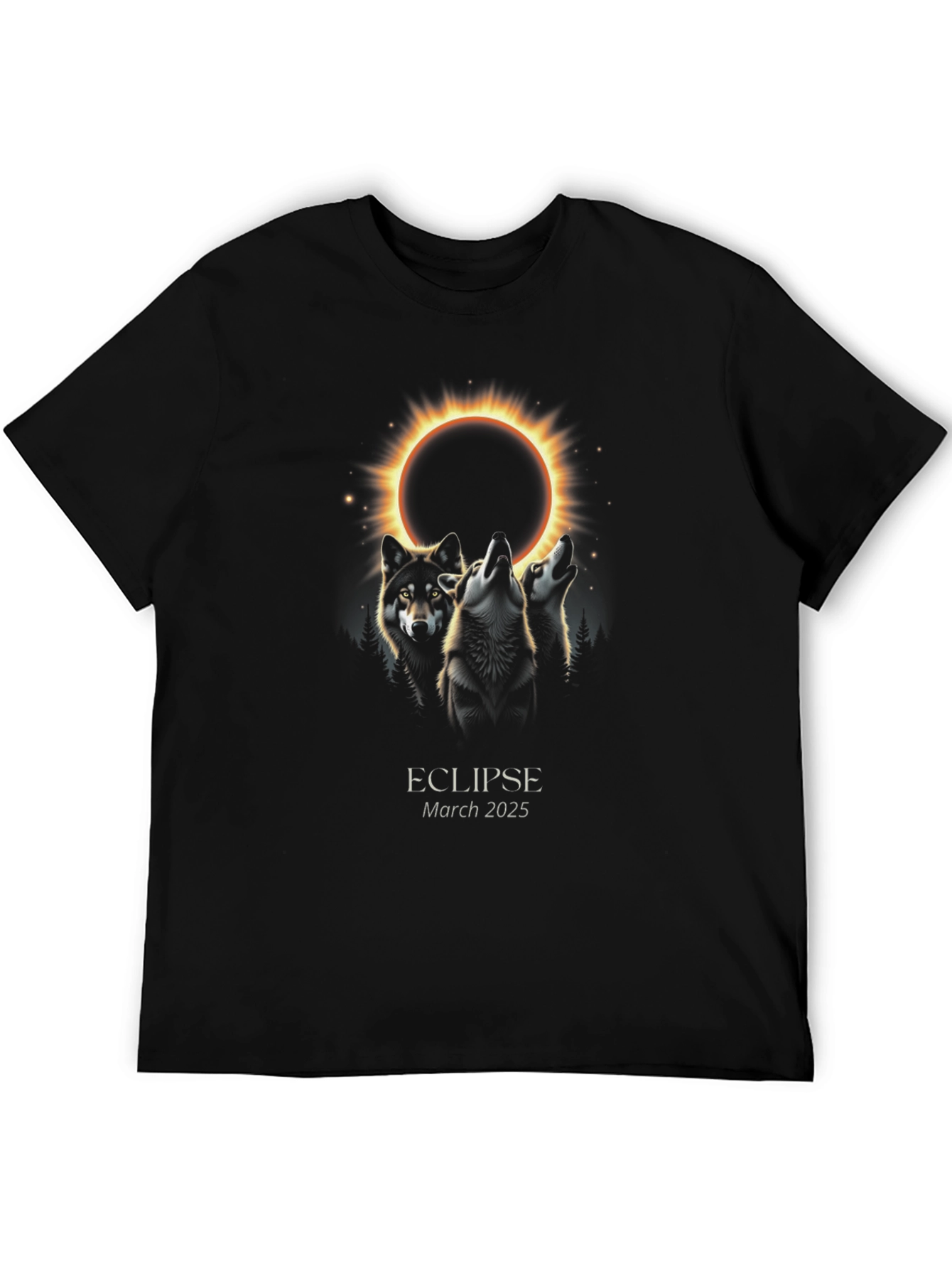 Eclipse Wolf Pack Graphic Tee - March 2025