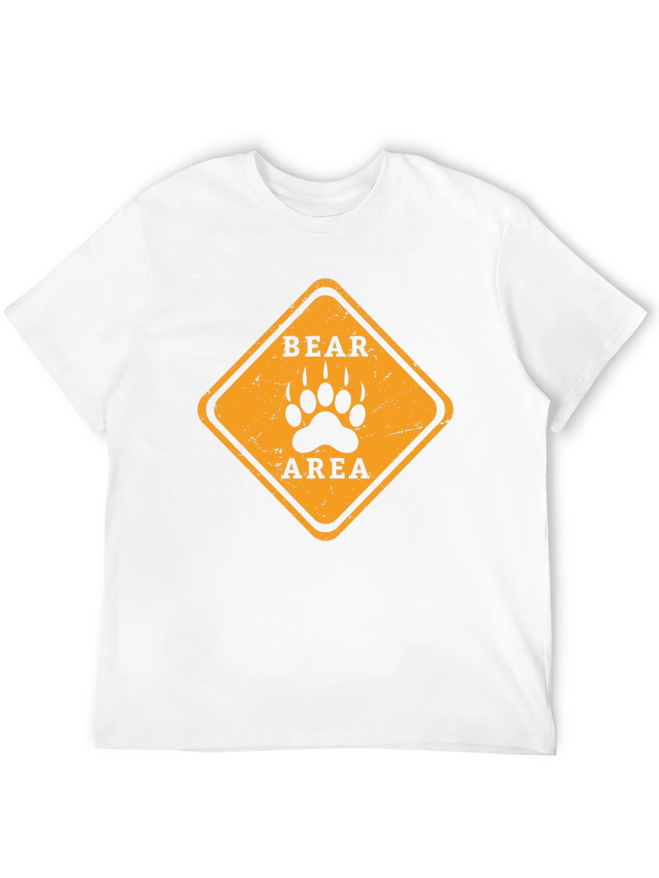 Bear Area Warning T-Shirt - Black