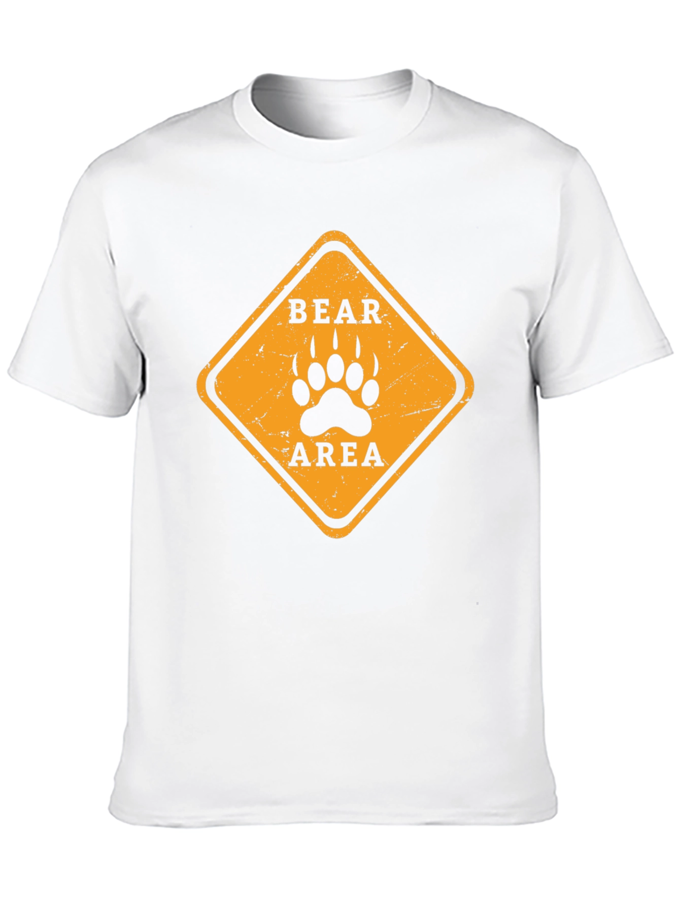 Bear Area Warning T-Shirt - Black