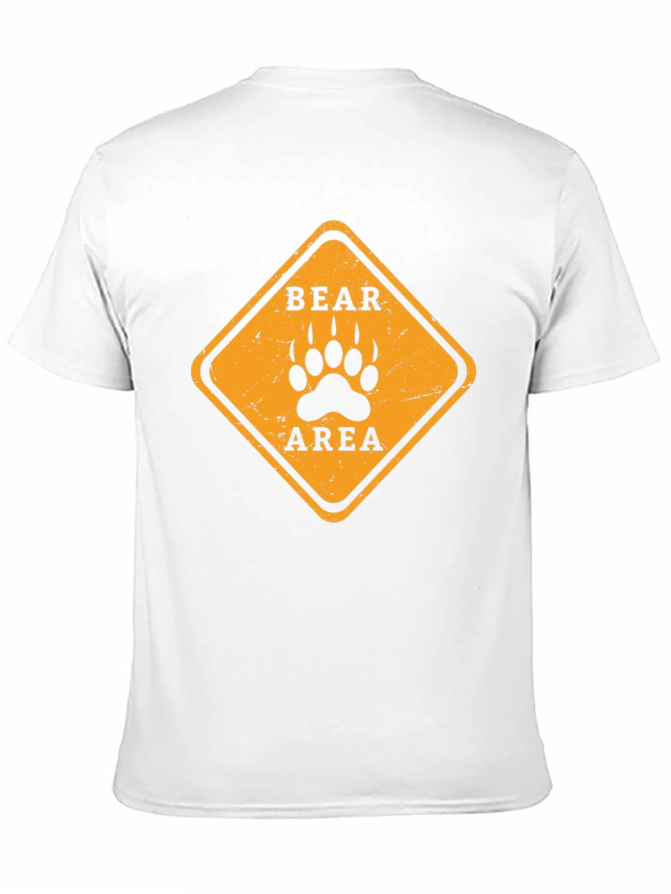 Bear Area Warning T-Shirt - Black