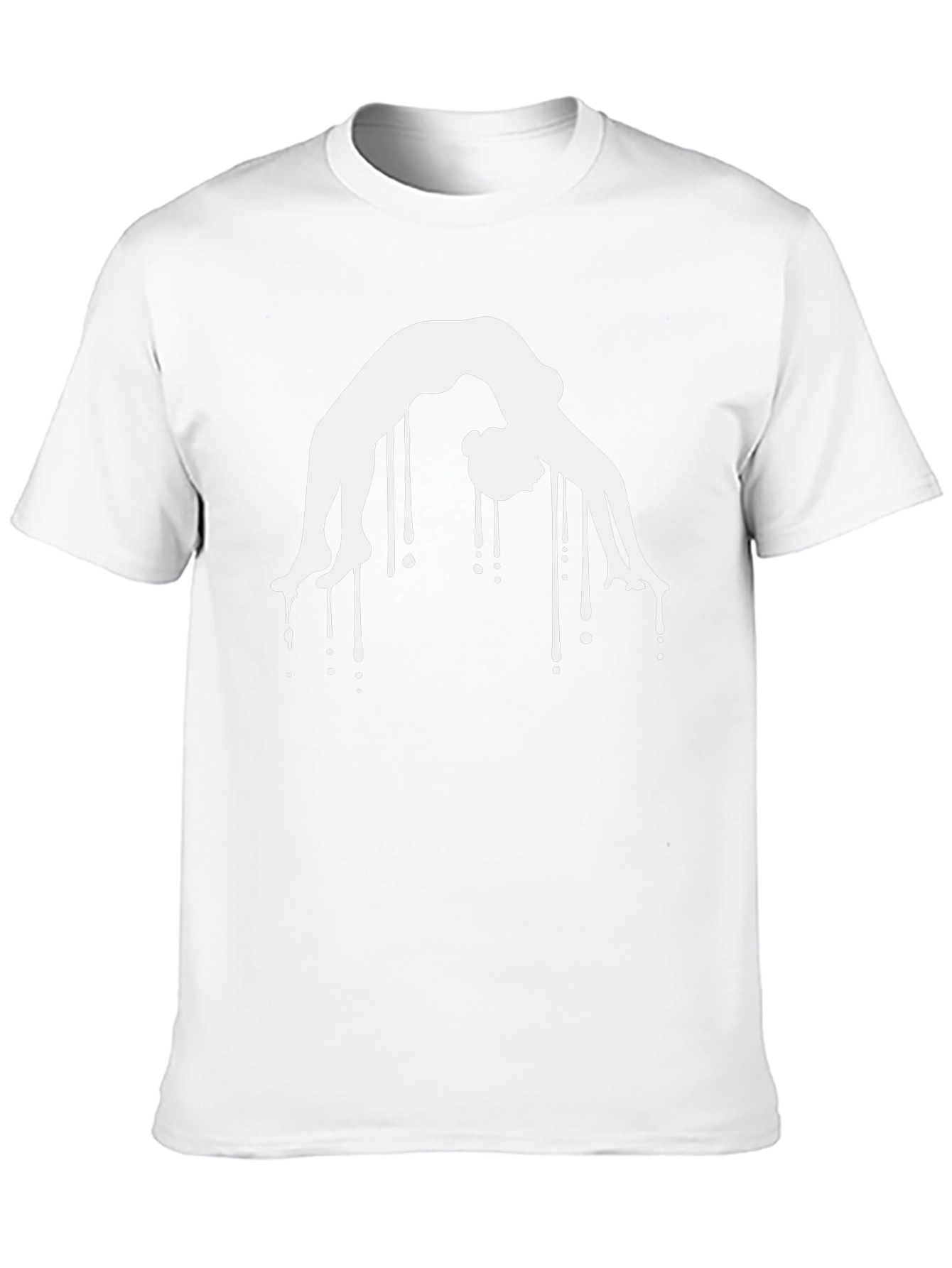Yoga Pose Graphic Tee - Black Cotton Blend