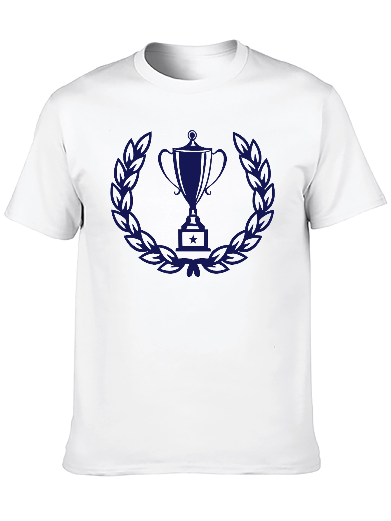 Trophy Laurel Wreath Graphic Tee - Black