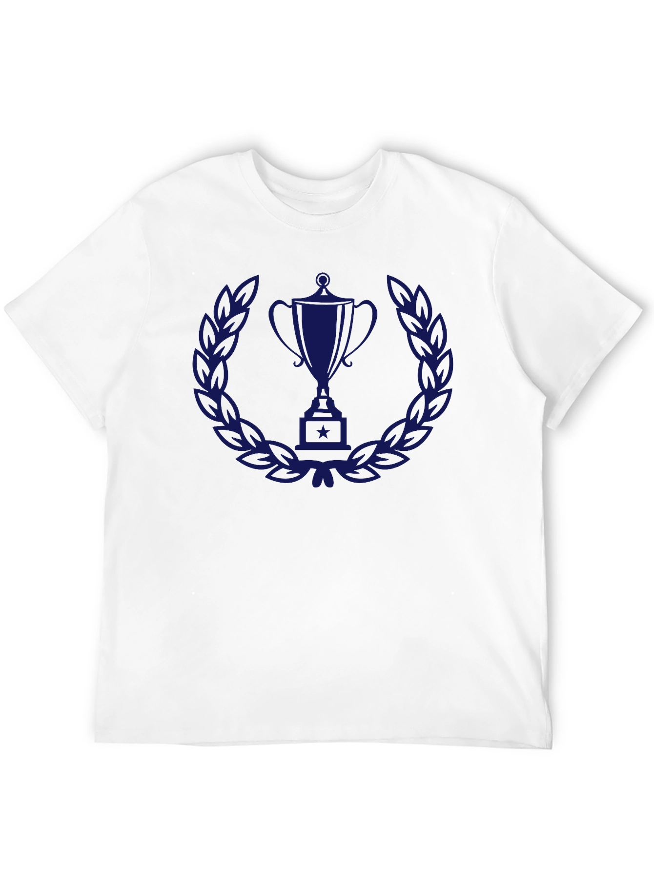 Trophy Laurel Wreath Graphic Tee - Black