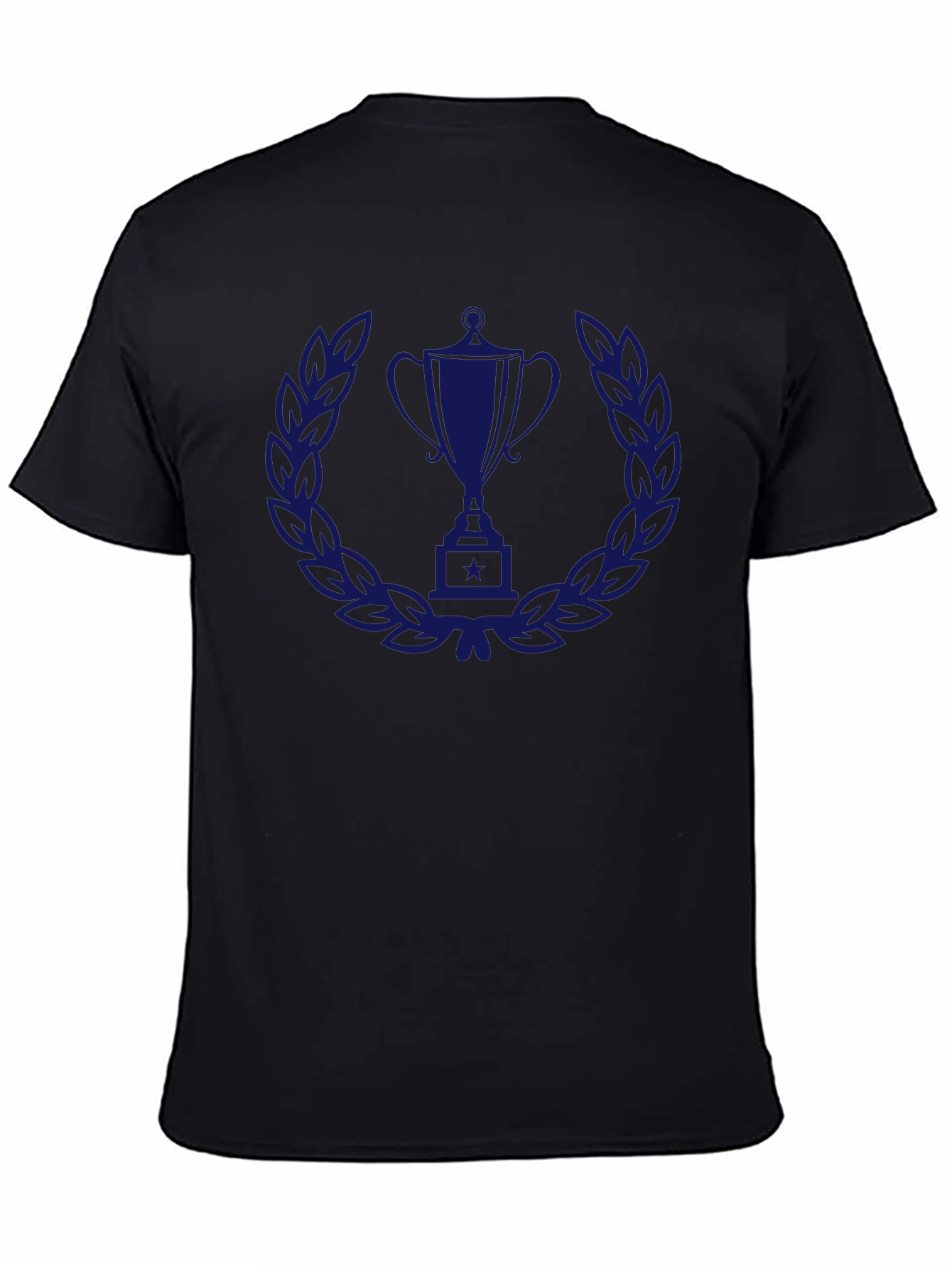 Trophy Laurel Wreath Graphic Tee - Black