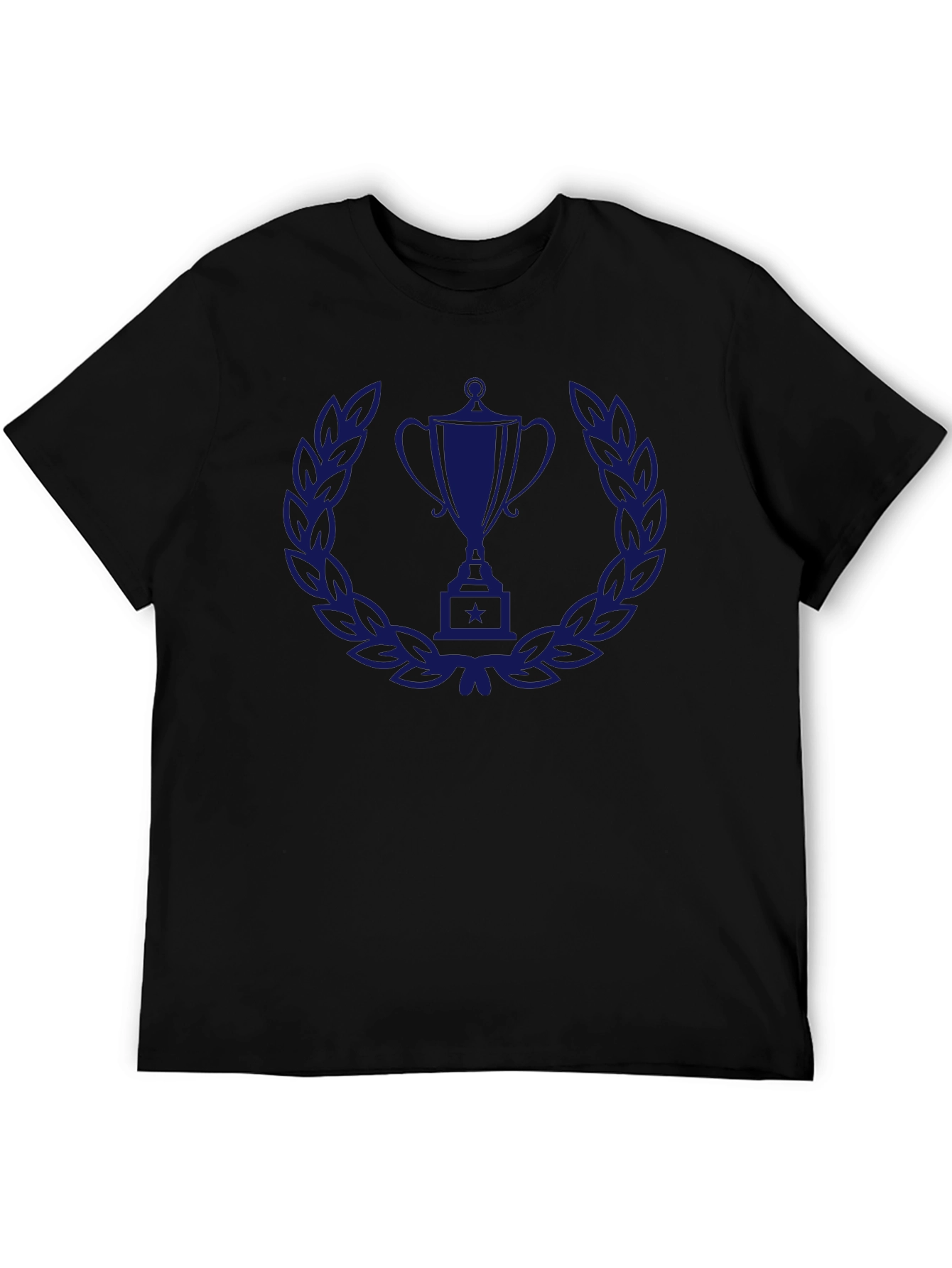 Trophy Laurel Wreath Graphic Tee - Black
