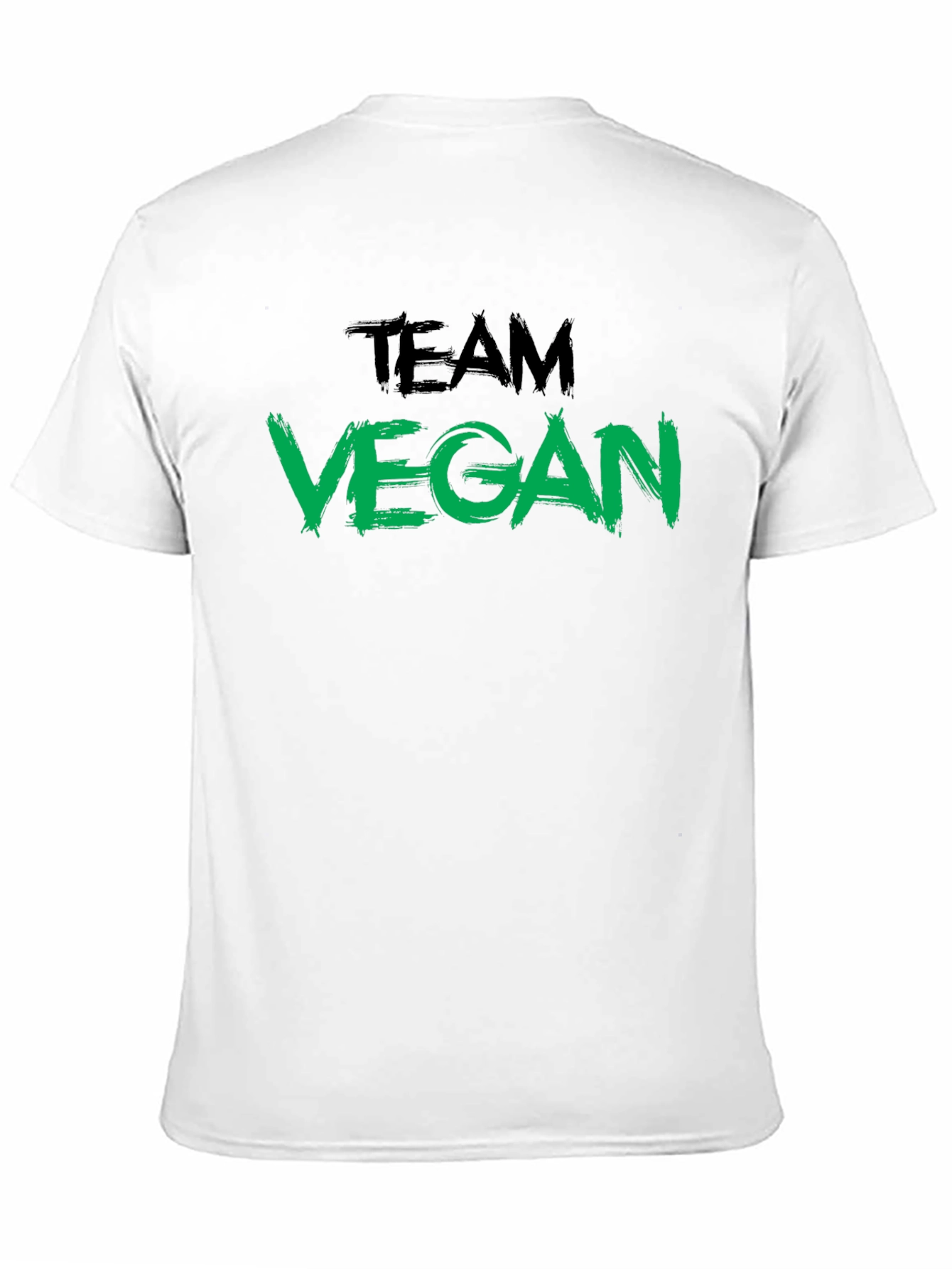 Team Vegan Black Crew Neck T-Shirt