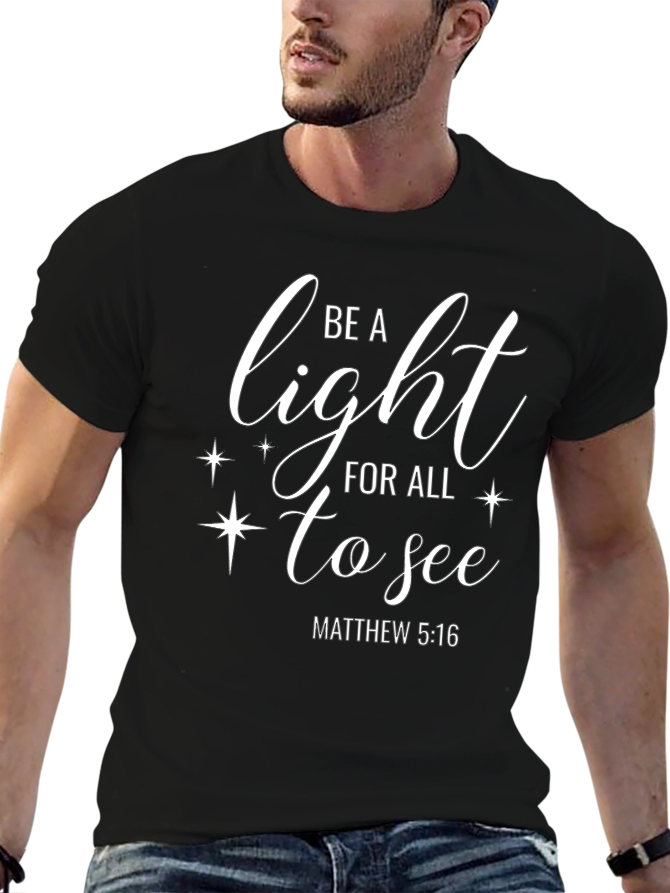 Be A Light T-Shirt - Matthew 5:16 Christian Apparel
