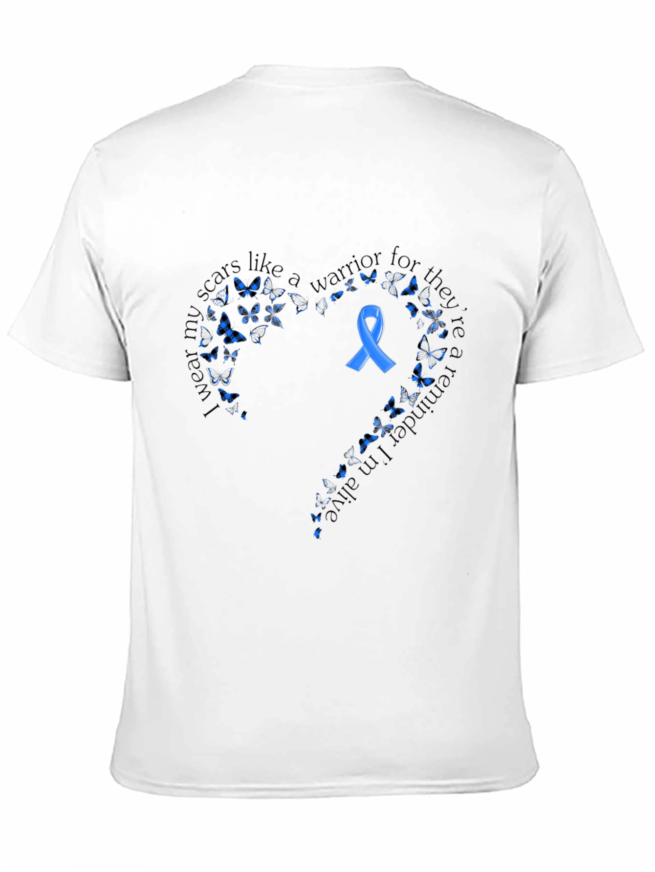 Warrior Scars Awareness T-Shirt - Black