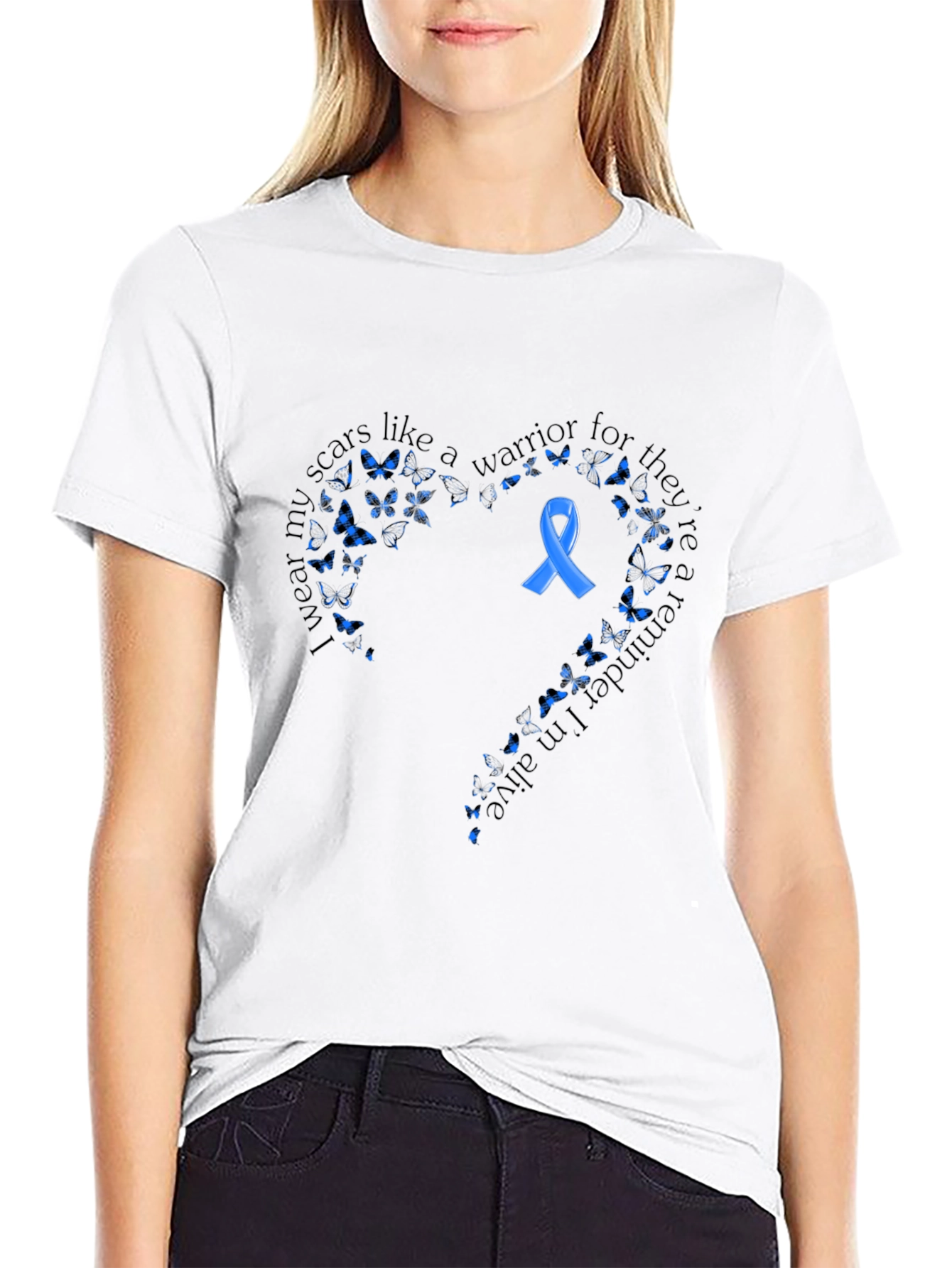 Warrior Scars Awareness T-Shirt - Black