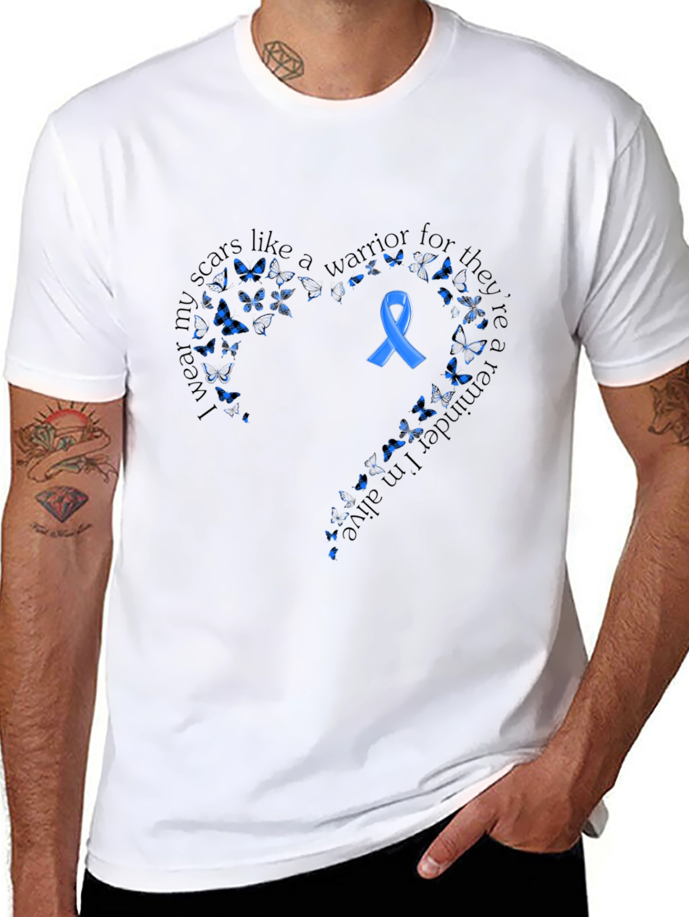 Warrior Scars Awareness T-Shirt - Black