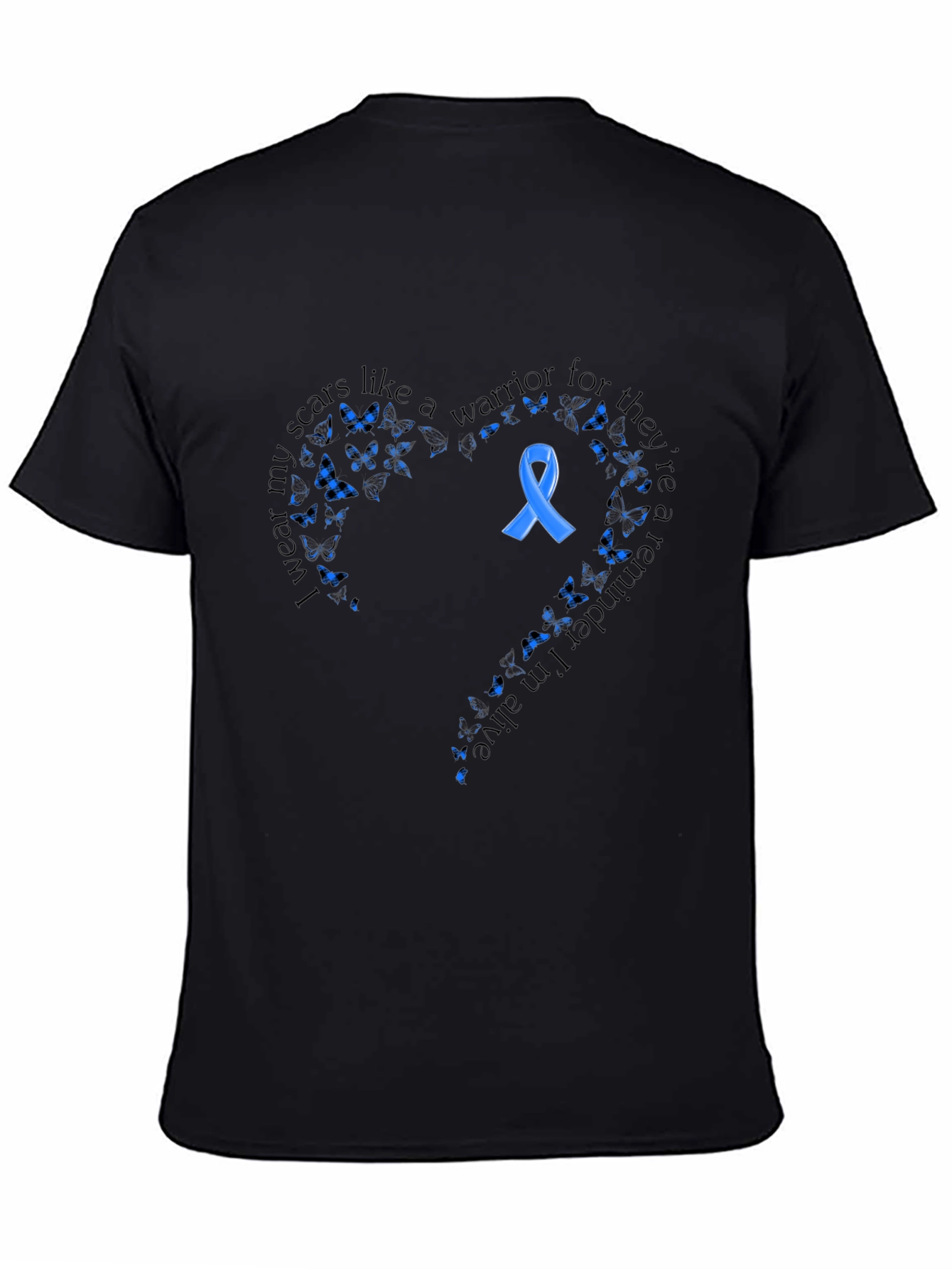 Warrior Scars Awareness T-Shirt - Black