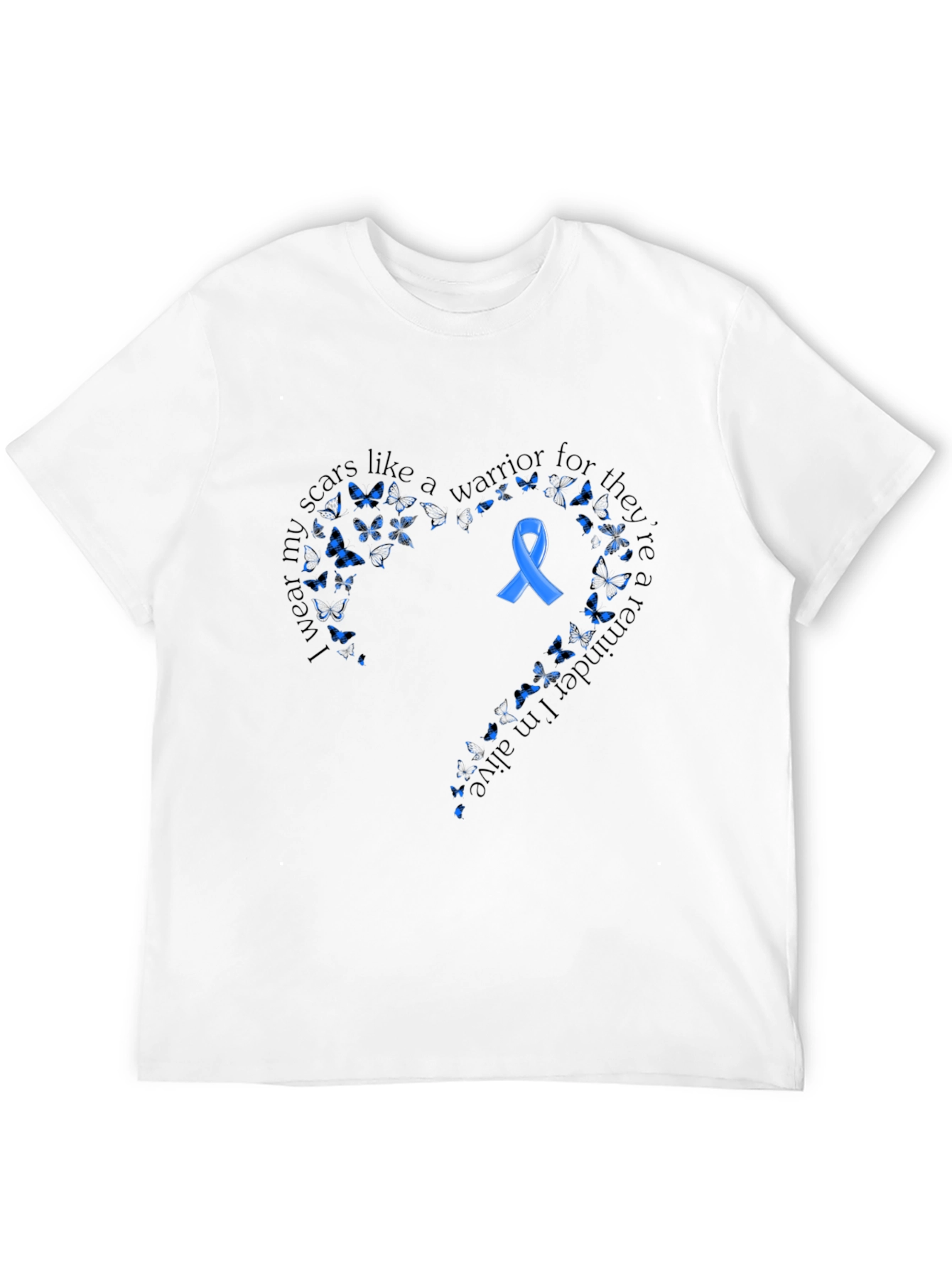 Warrior Scars Awareness T-Shirt - Black