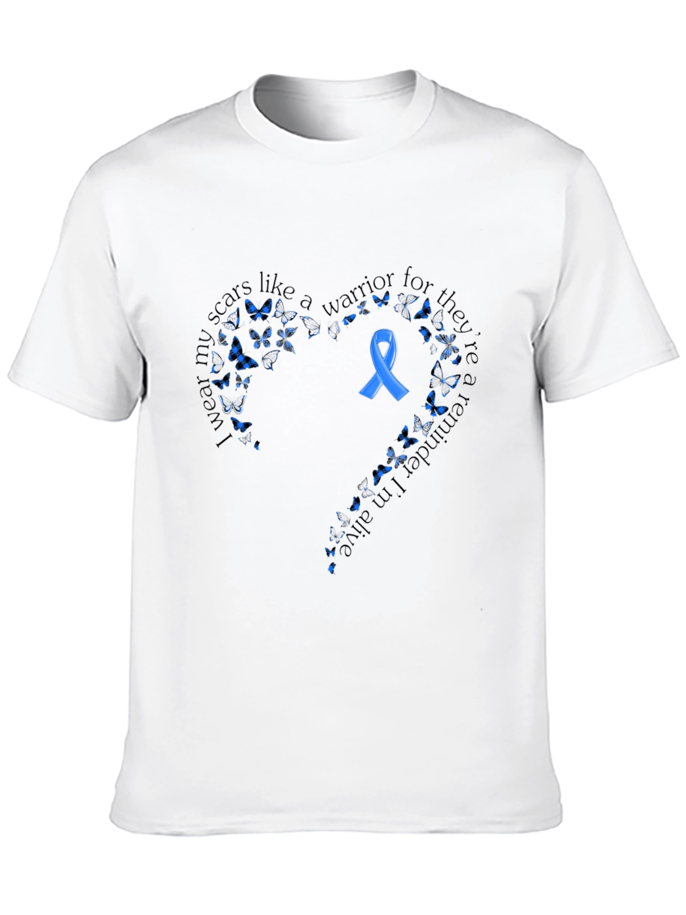 Warrior Scars Awareness T-Shirt - Black