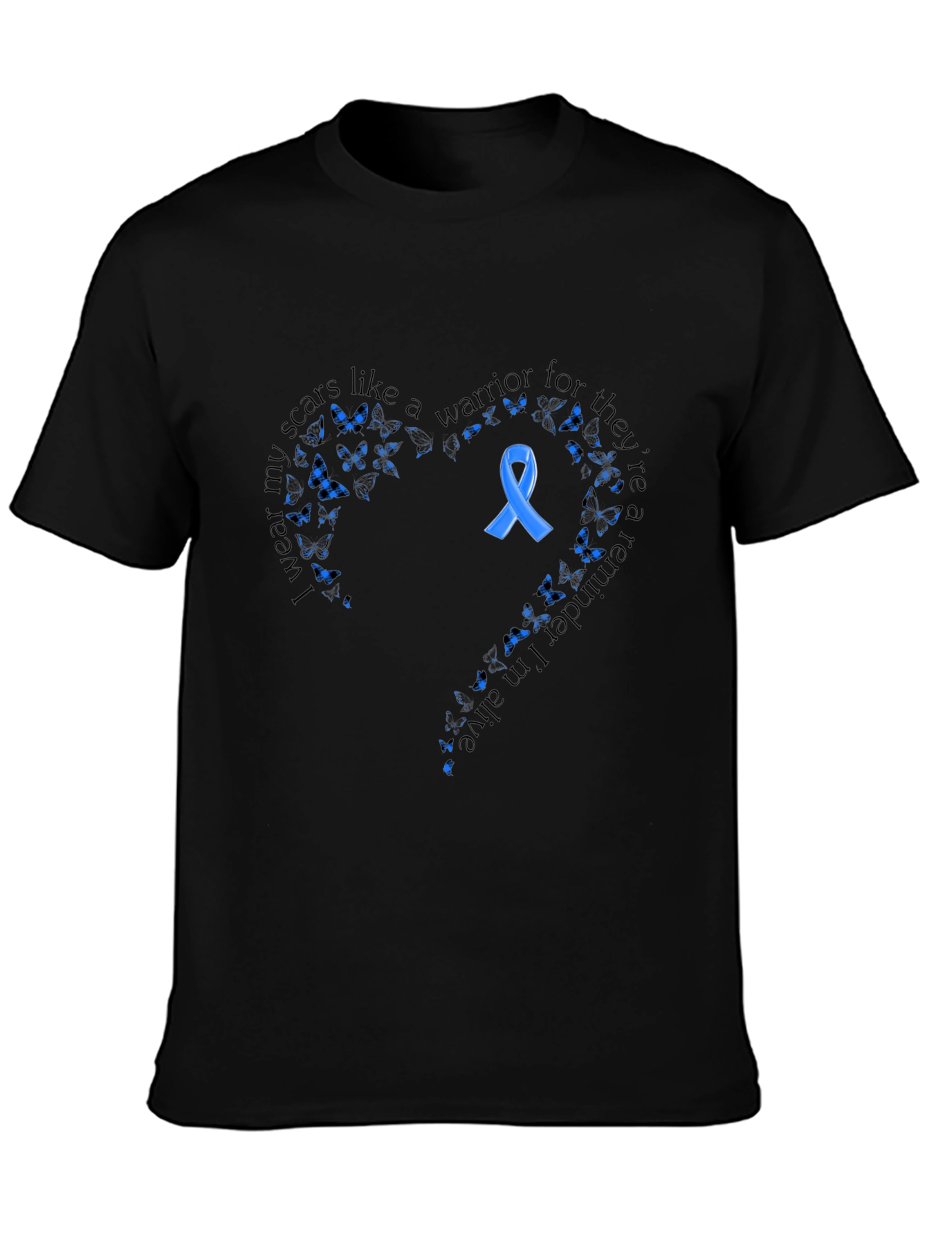 Warrior Scars Awareness T-Shirt - Black