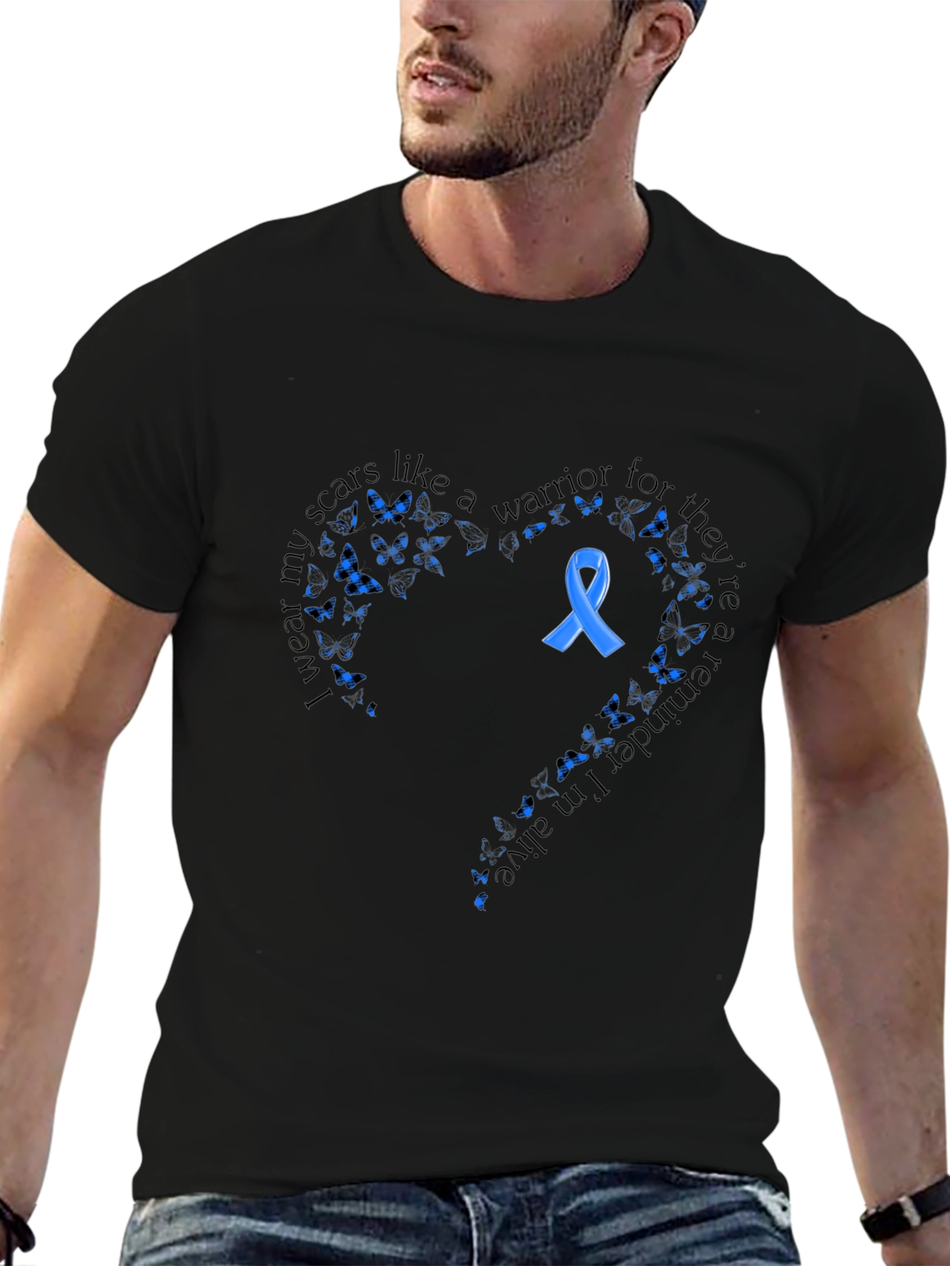 Warrior Scars Awareness T-Shirt - Black