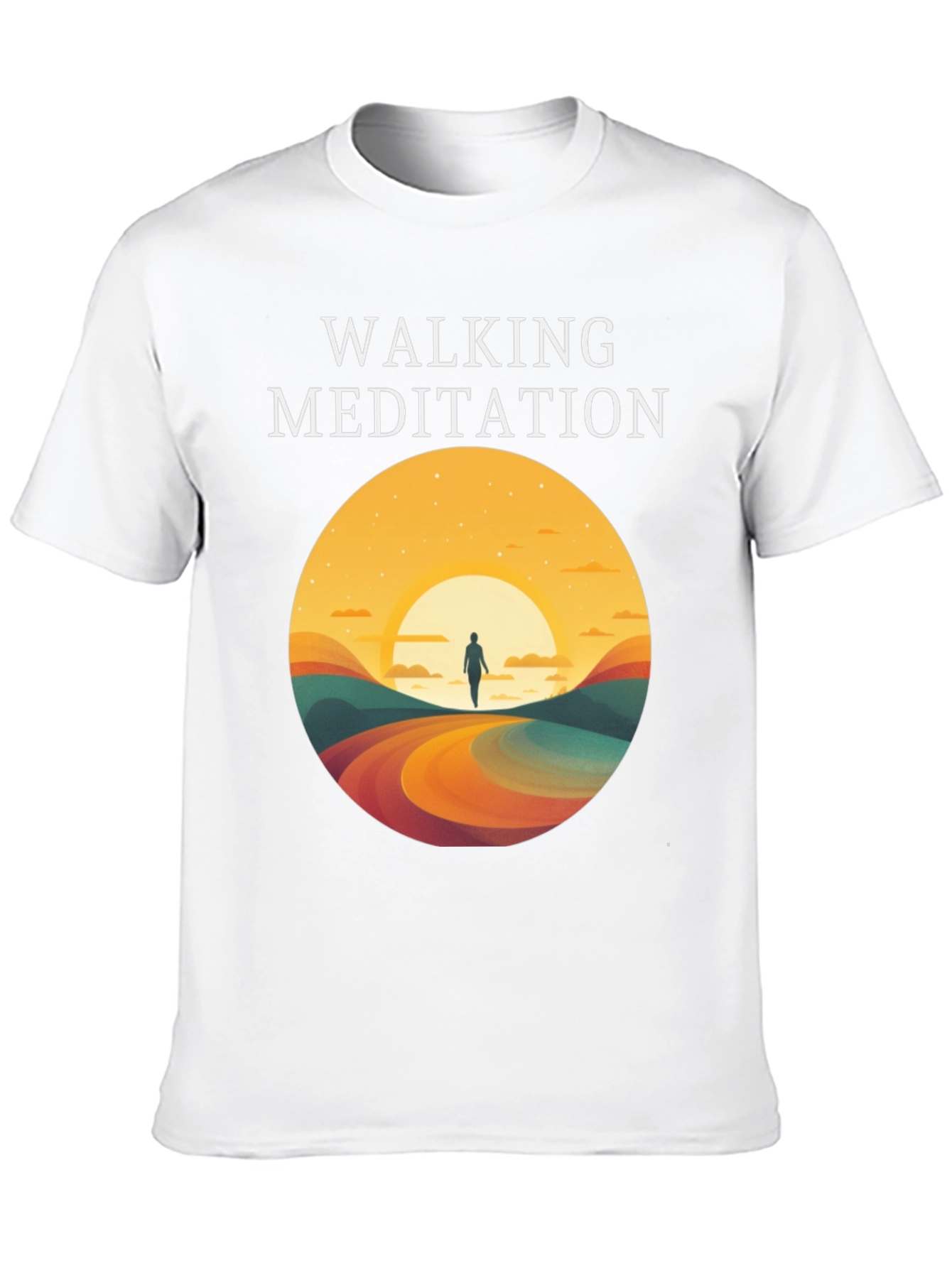 Walking Meditation Graphic T-Shirt