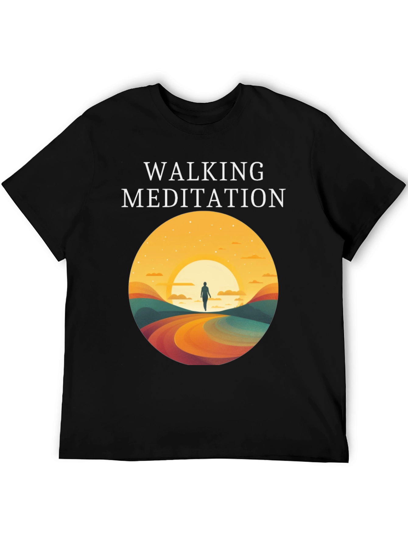 Walking Meditation Graphic T-Shirt