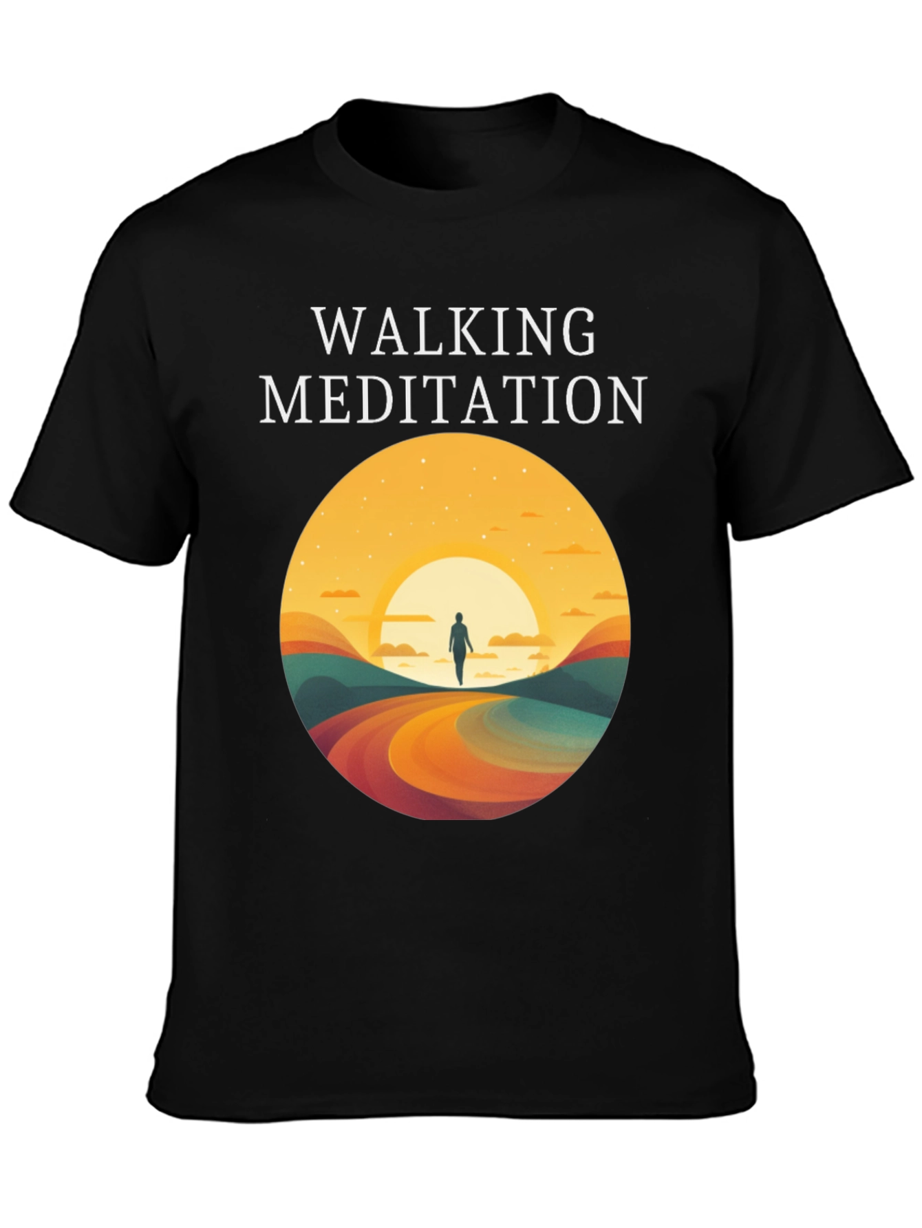 Walking Meditation Graphic T-Shirt