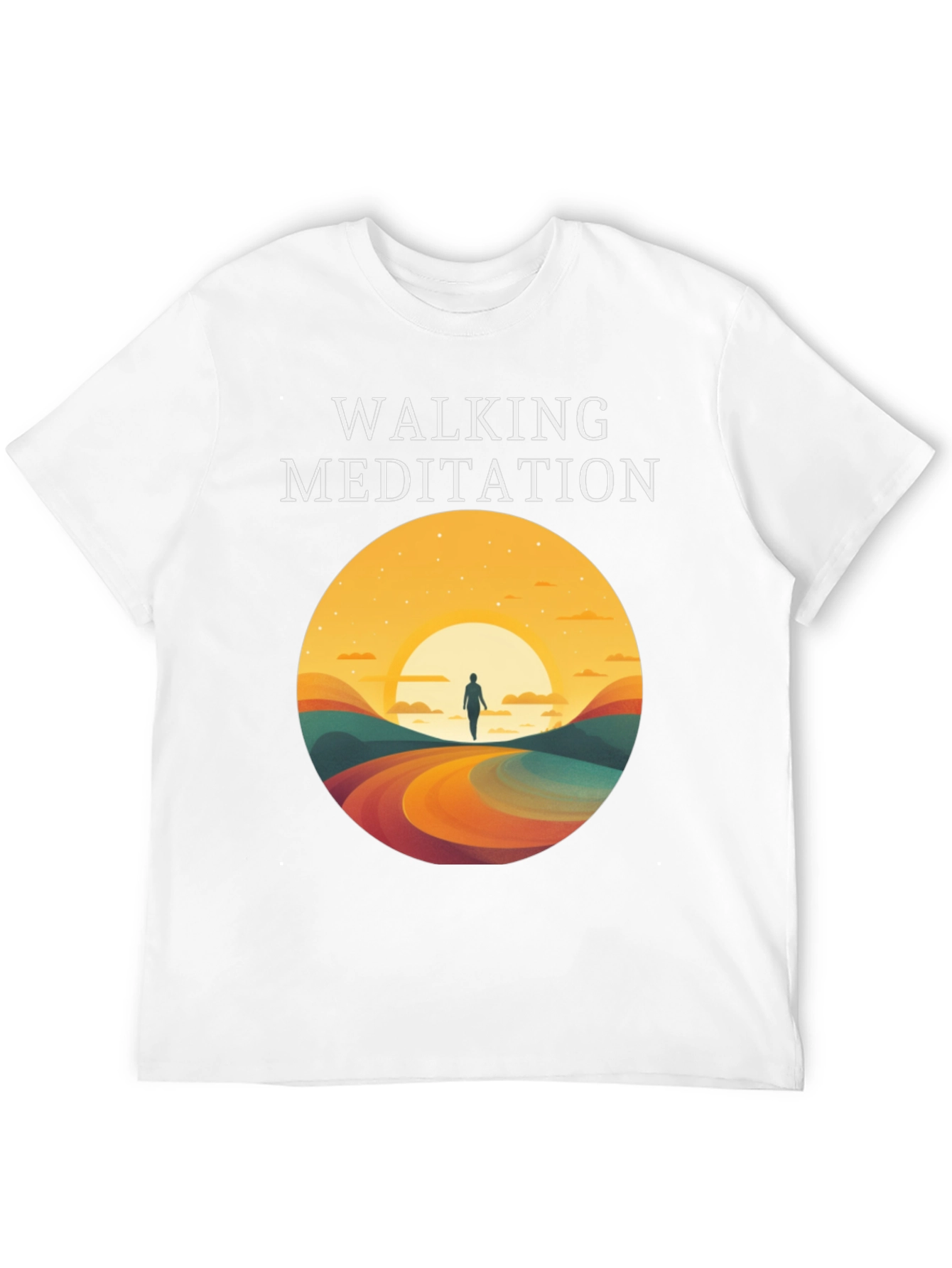Walking Meditation Graphic T-Shirt