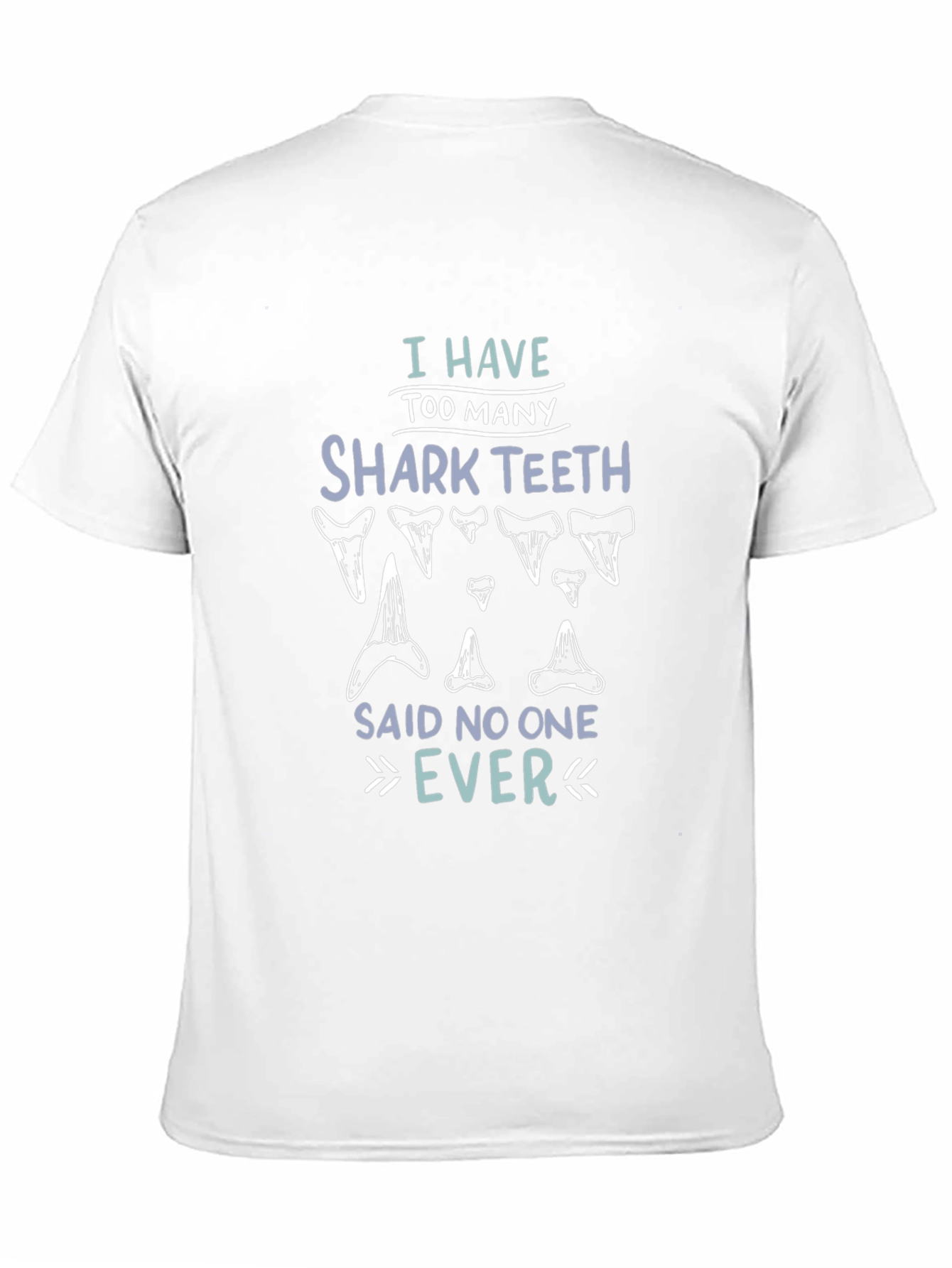 Shark Teeth Graphic Tee - Humorous Mens Shirt