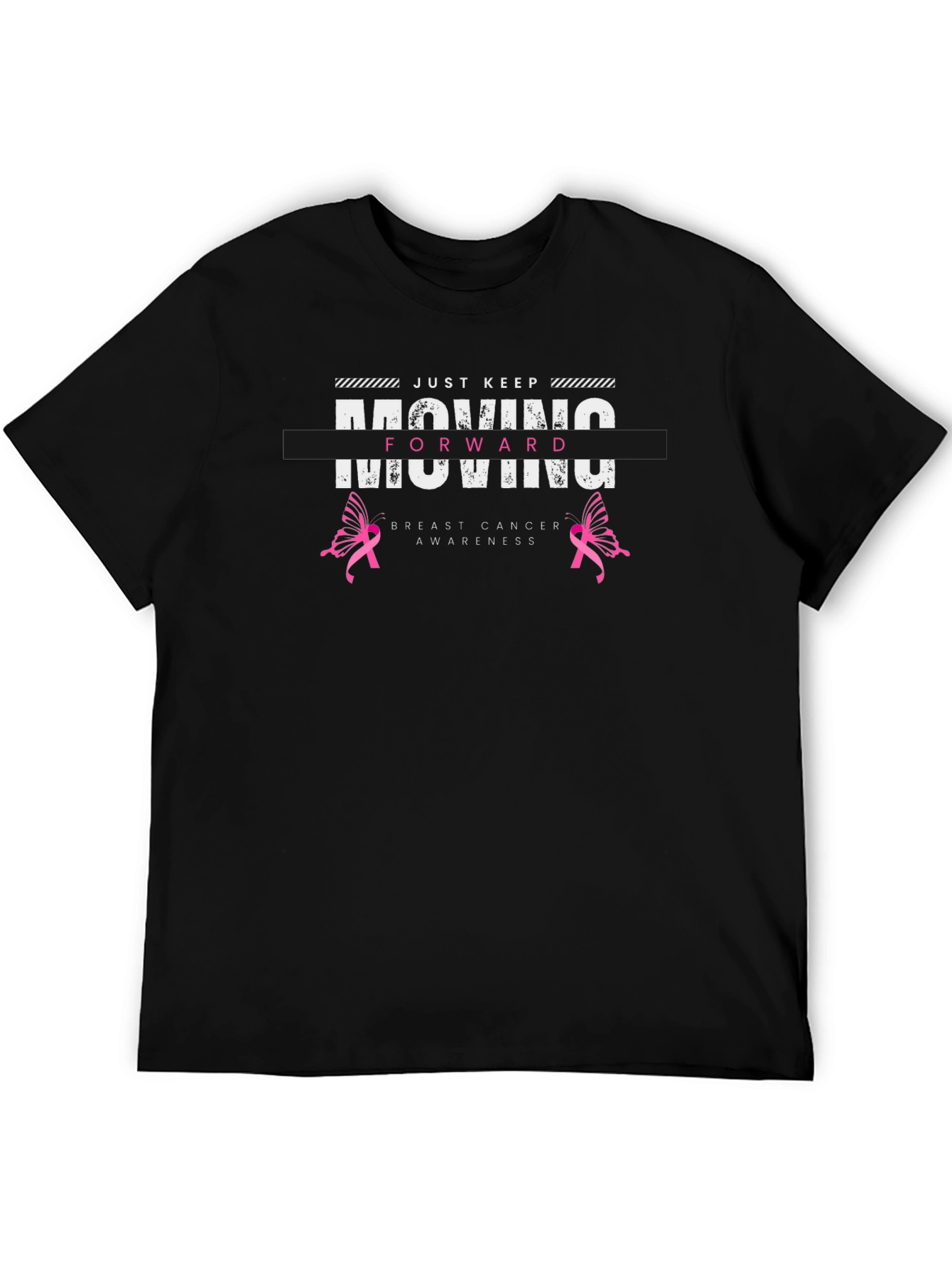 Moving Forward Breast Cancer Awareness Graphic T-Shirt