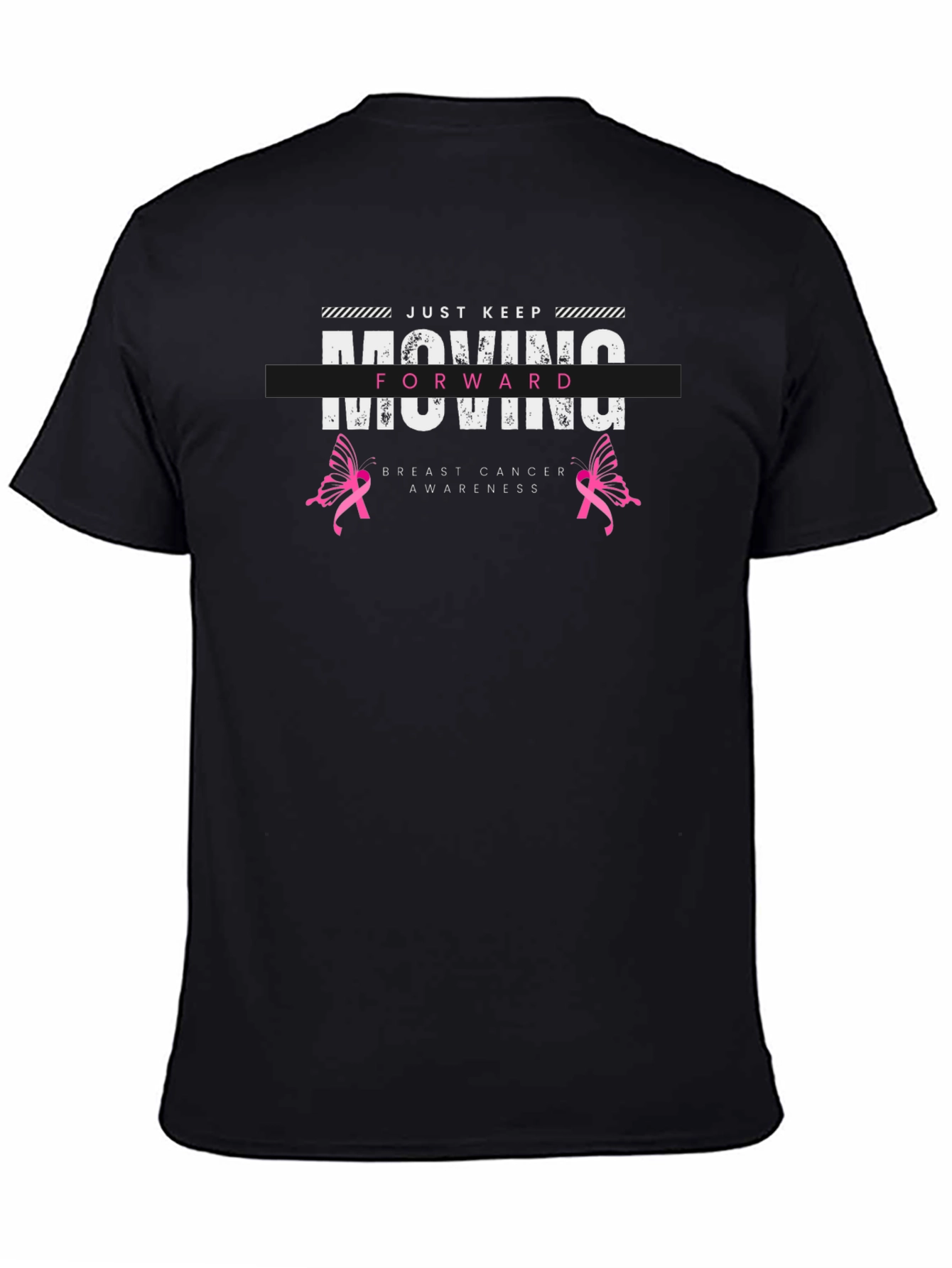 Moving Forward Breast Cancer Awareness Graphic T-Shirt