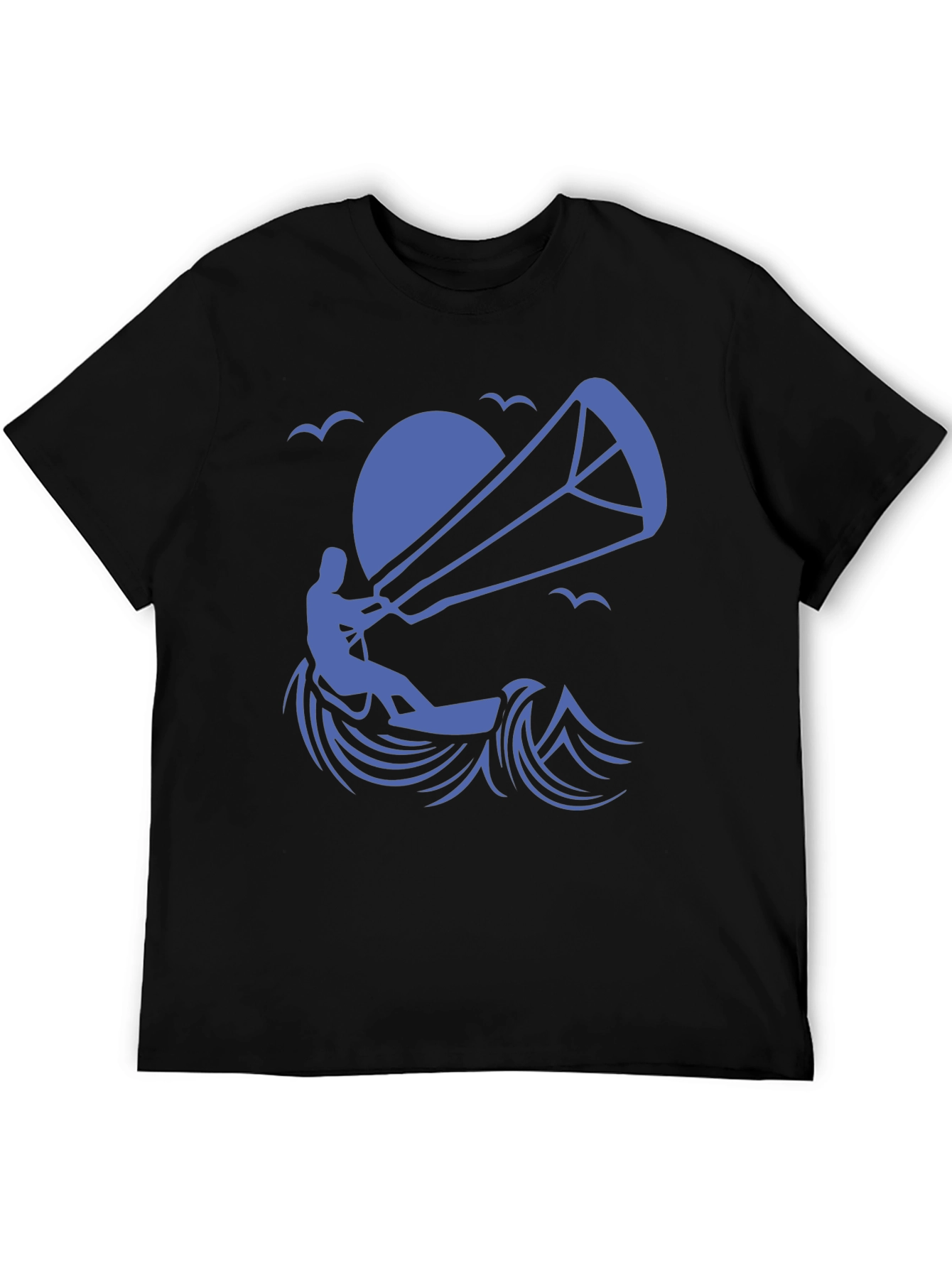 Kitesurfing Silhouette Graphic T-Shirt