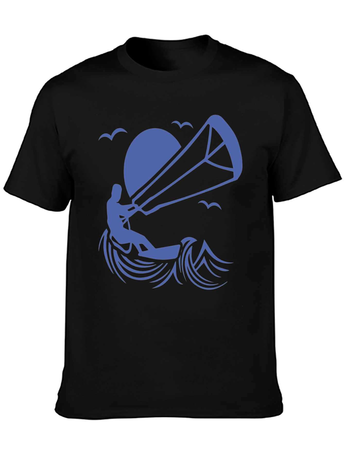 Kitesurfing Silhouette Graphic T-Shirt