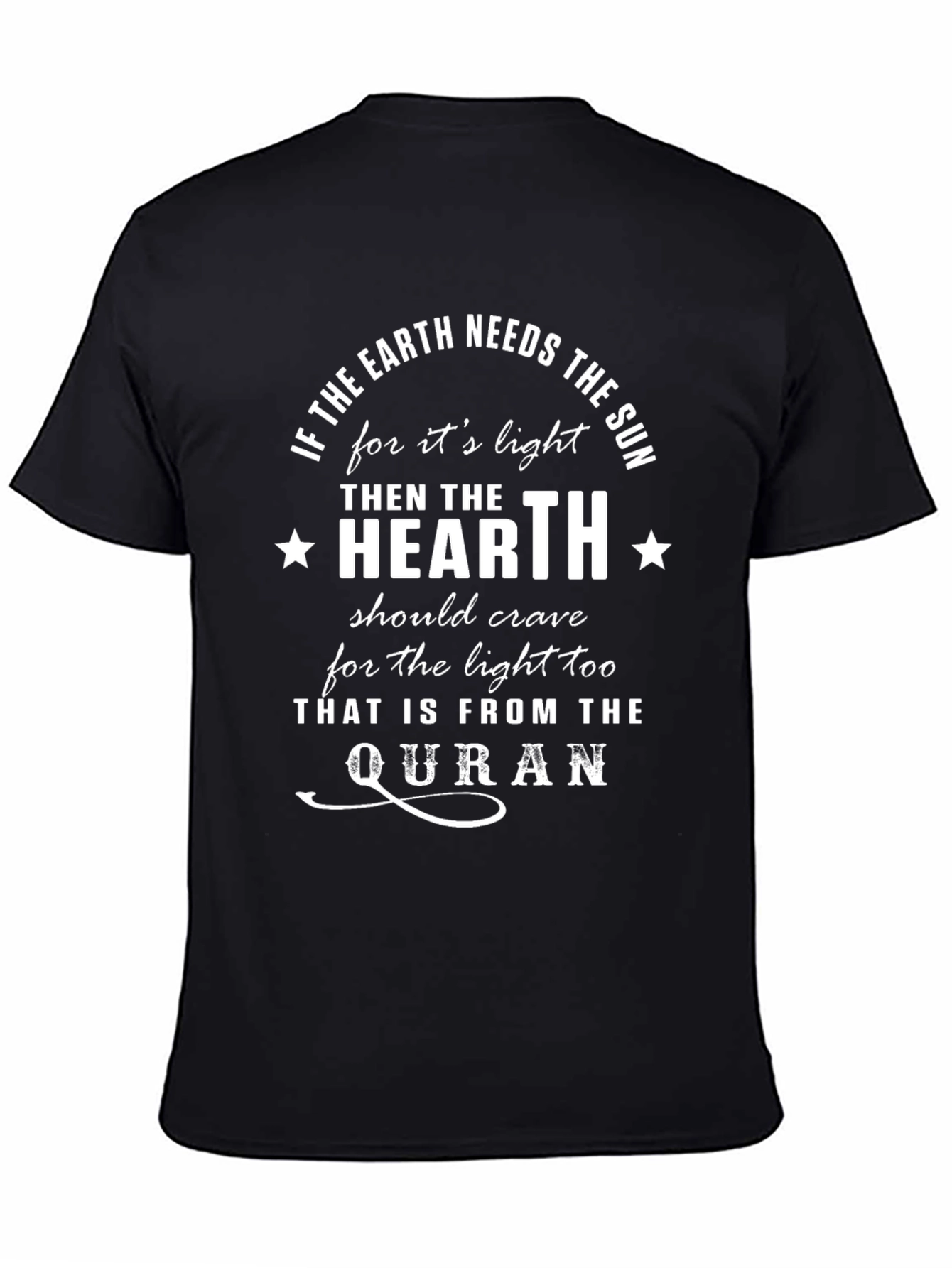 Quran Quote T-Shirt - Earth Needs The Sun