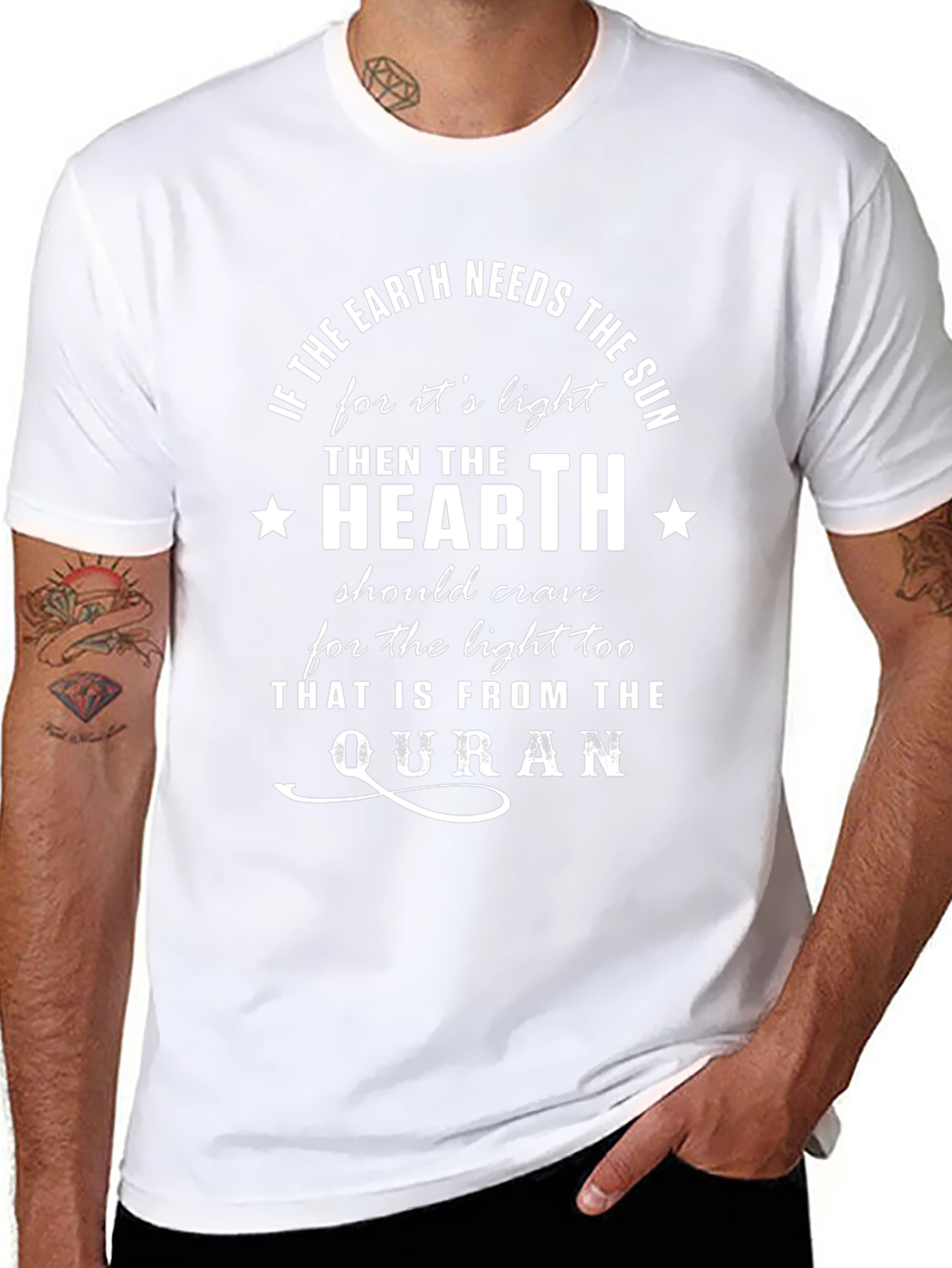 Quran Quote T-Shirt - Earth Needs The Sun