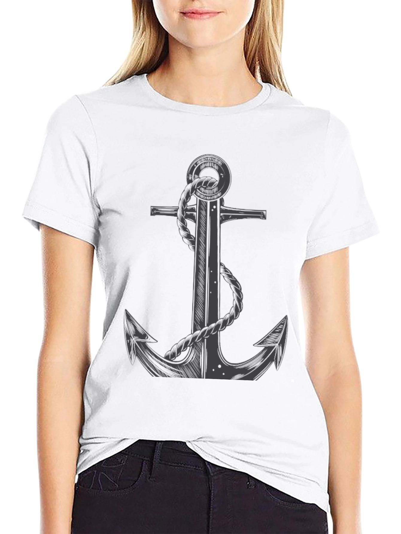 Anchor Graphic Black T-Shirt