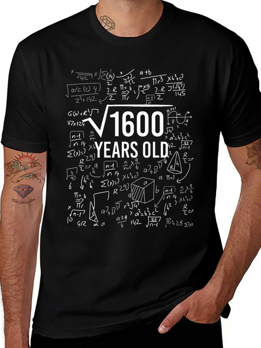 Math Humor T-Shirt - 40 Years Old Funny Birthday Tee