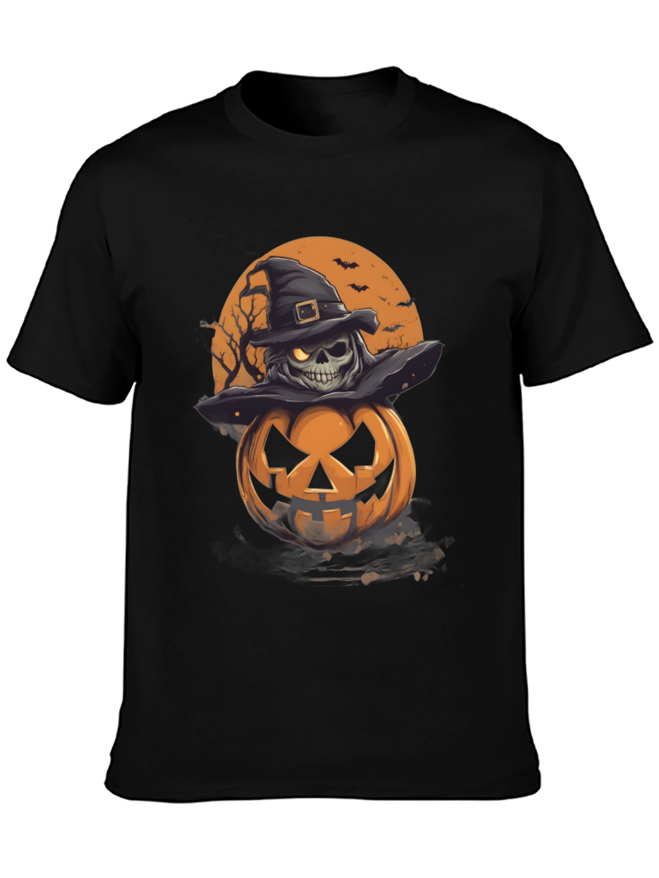 Halloween Skull Pumpkin T-Shirt