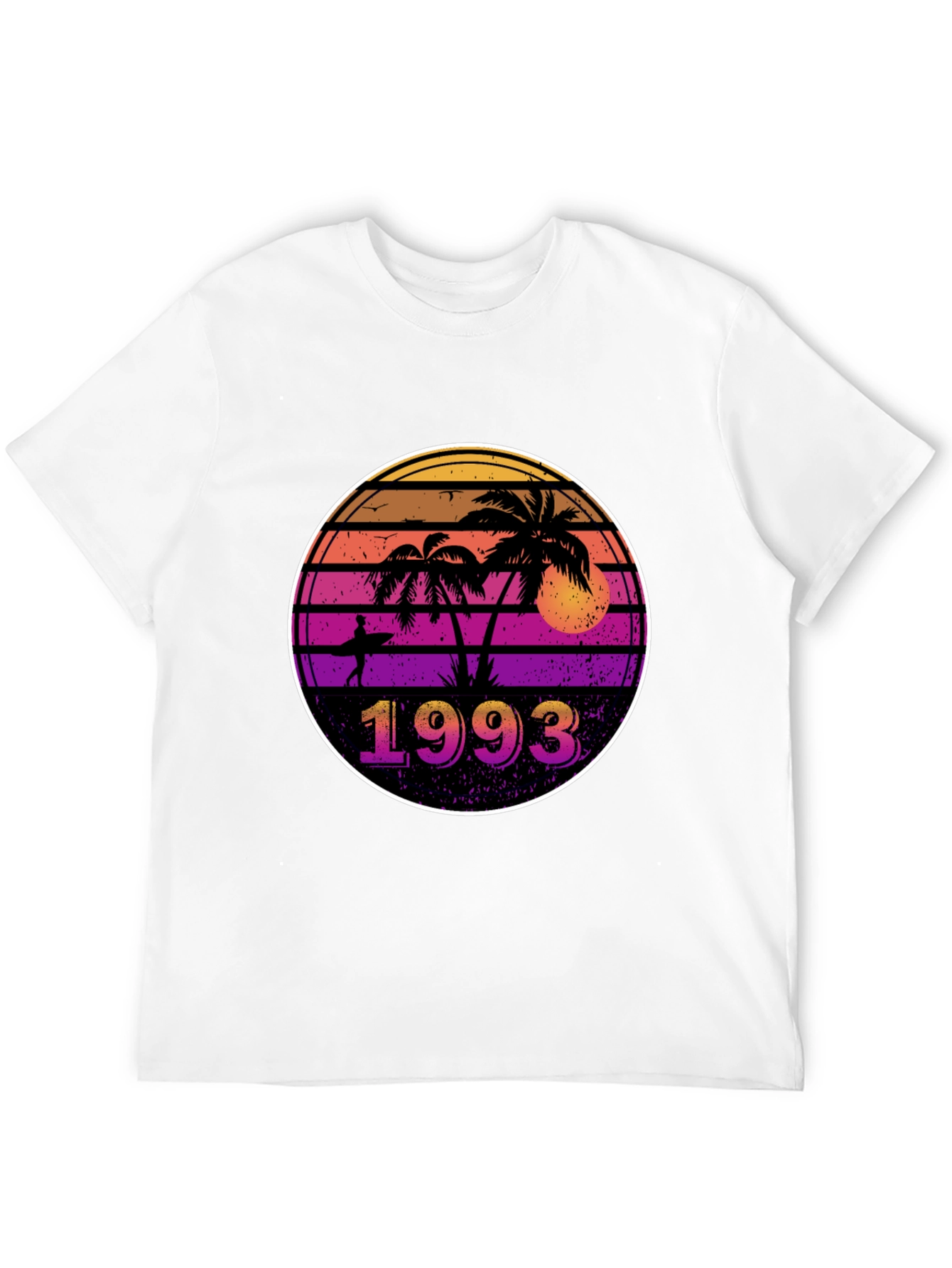 Retro 1993 Palm Tree Sunset T-Shirt