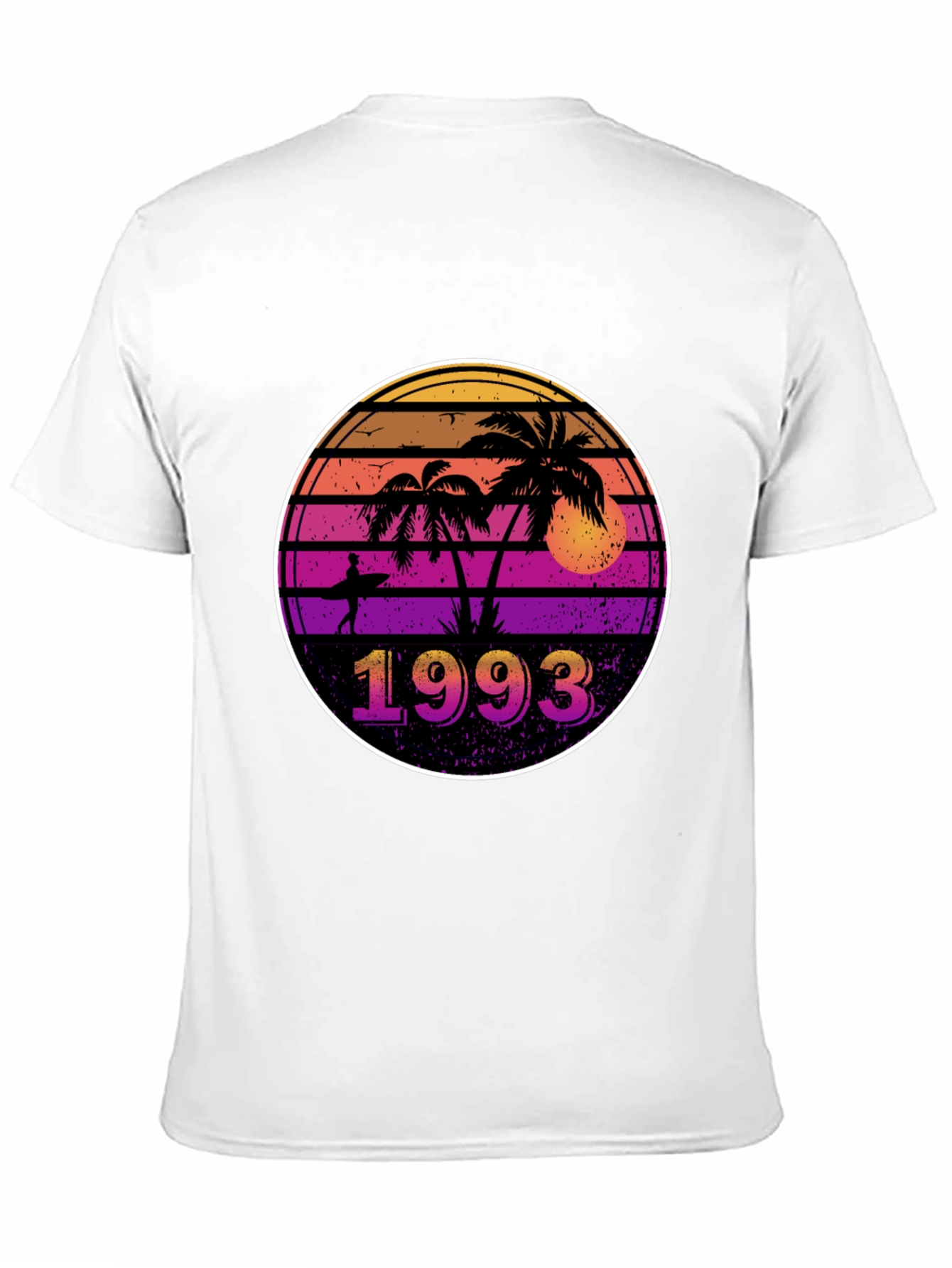 Retro 1993 Palm Tree Sunset T-Shirt