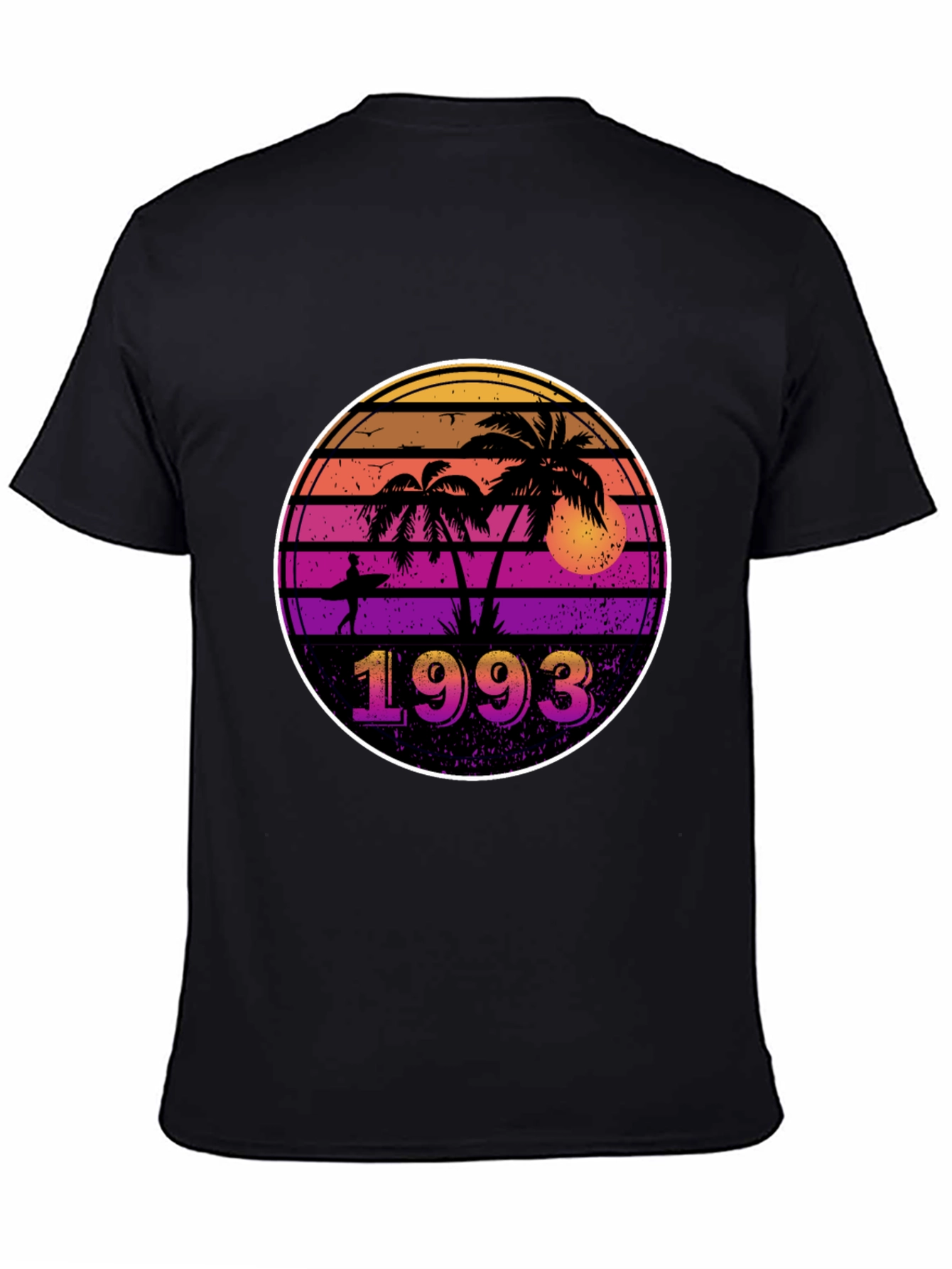 Retro 1993 Palm Tree Sunset T-Shirt