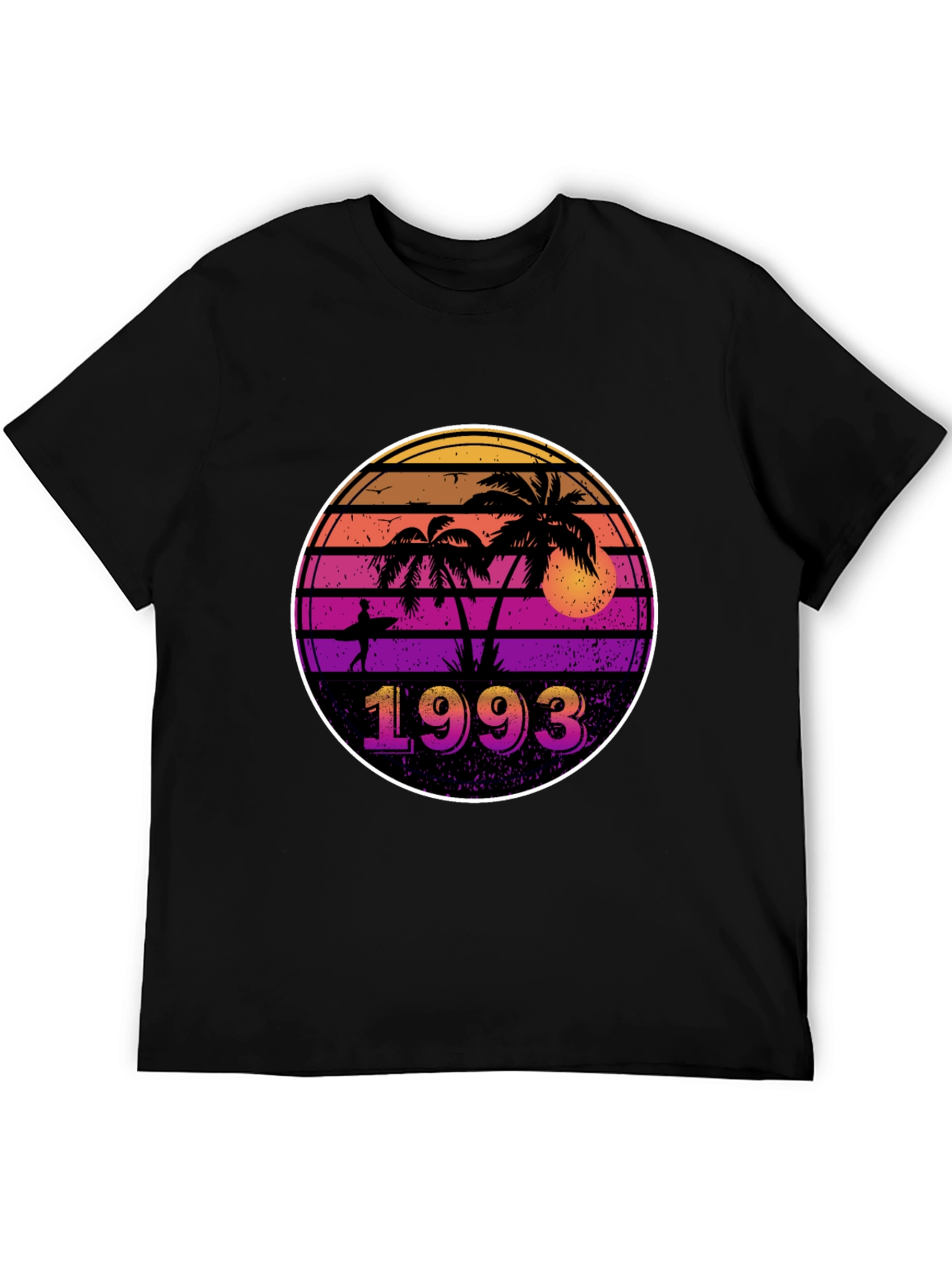 Retro 1993 Palm Tree Sunset T-Shirt