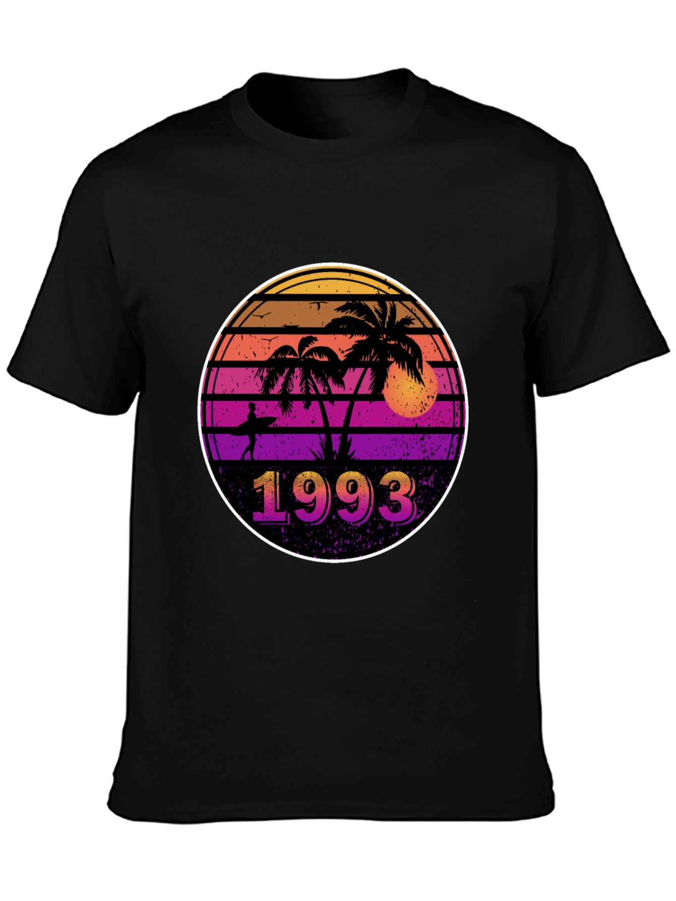 Retro 1993 Palm Tree Sunset T-Shirt