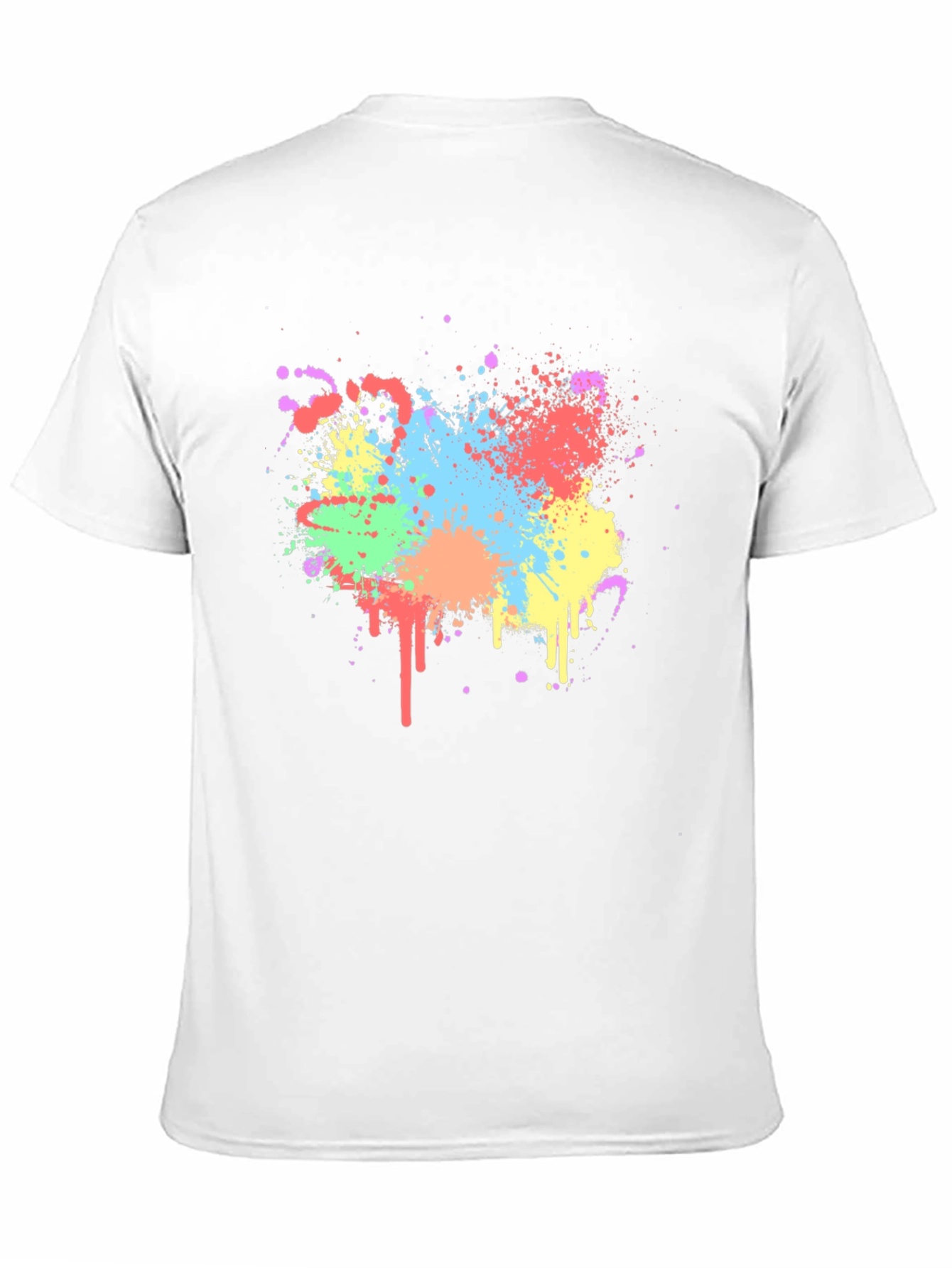 Colorful Splatter Graphic T-Shirt